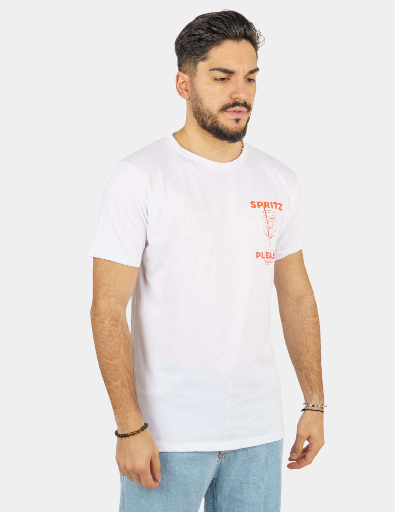 t-shirt in cotone con stampa