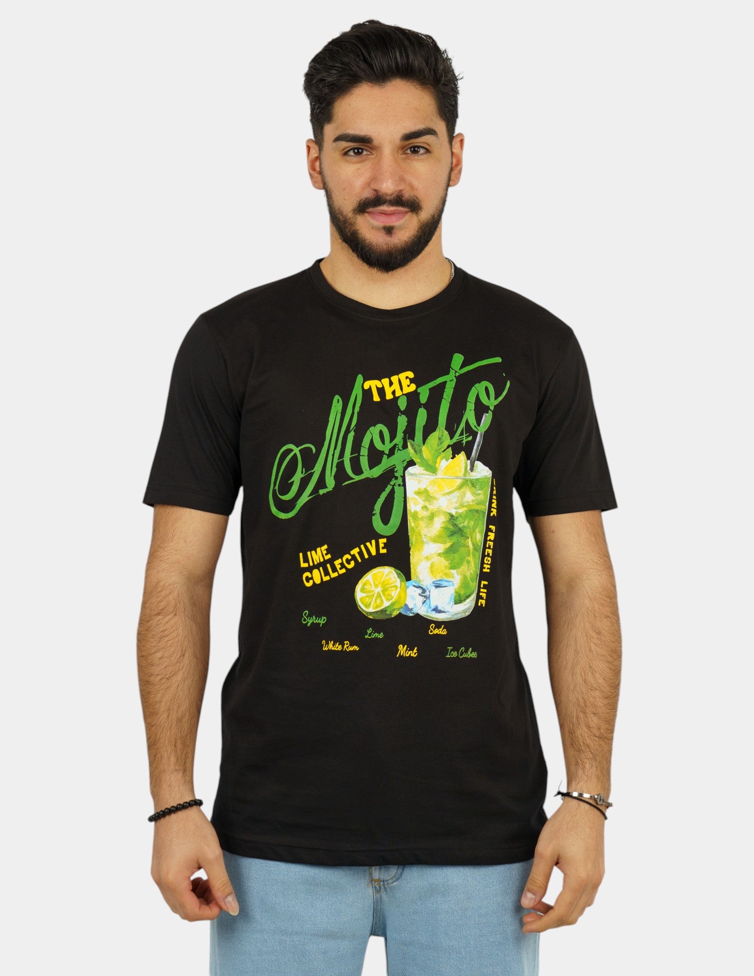 t-shirt in cotone con stampa