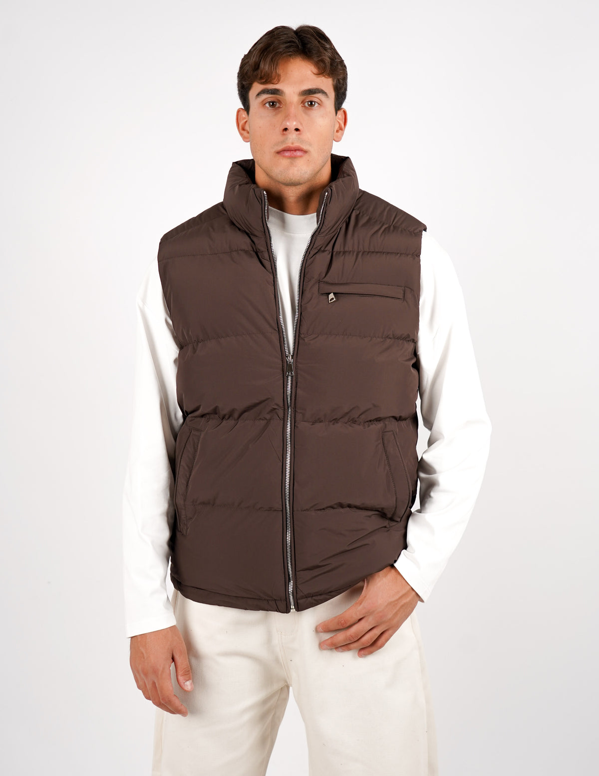 SMANICATO IMBOTTITO CON ZIP
