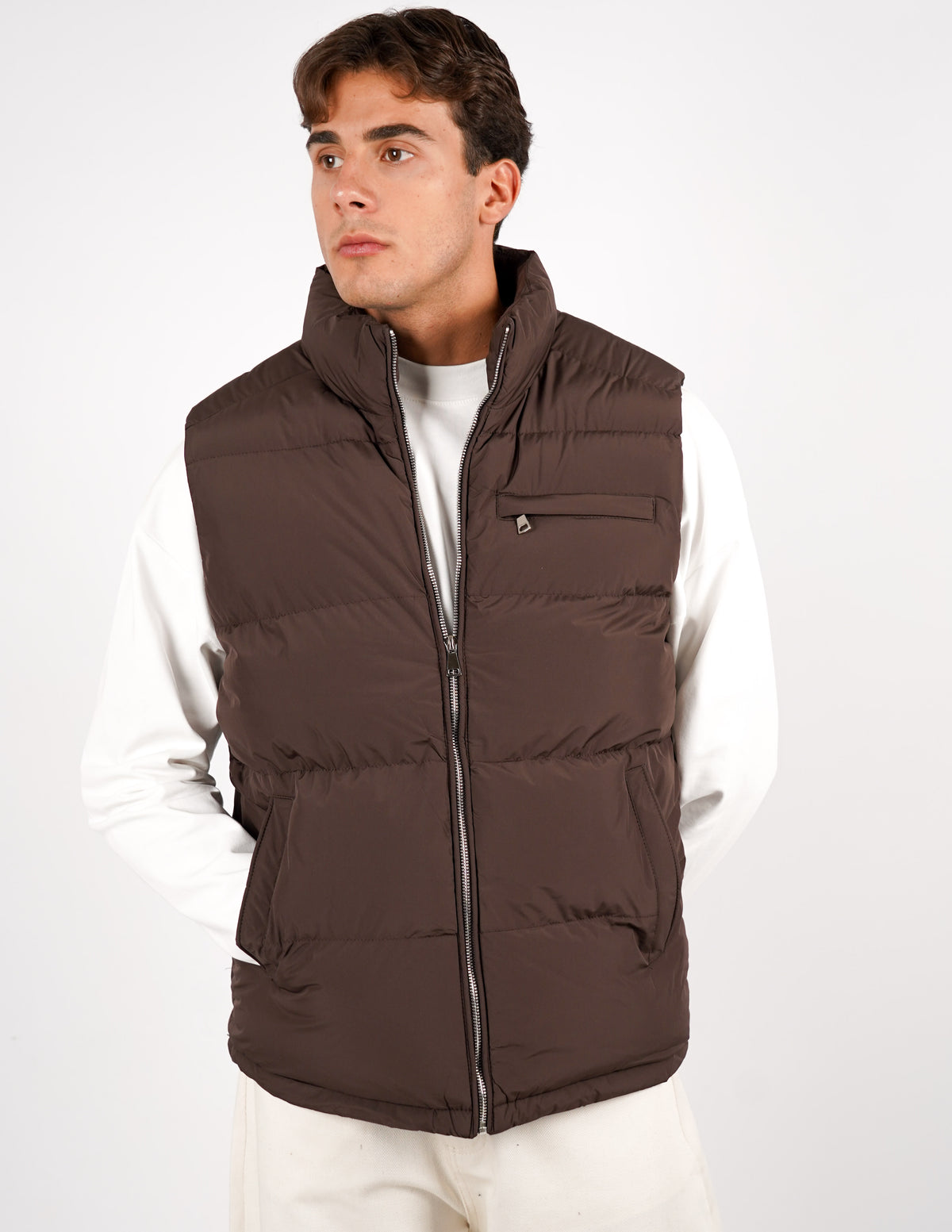 SMANICATO IMBOTTITO CON ZIP