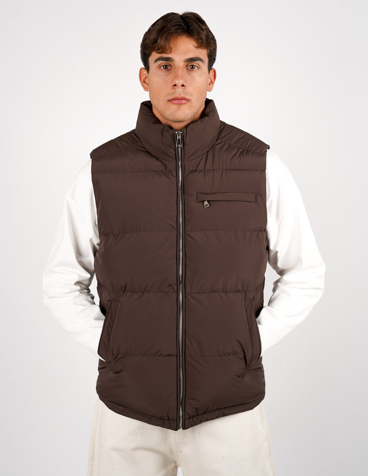 SMANICATO IMBOTTITO CON ZIP