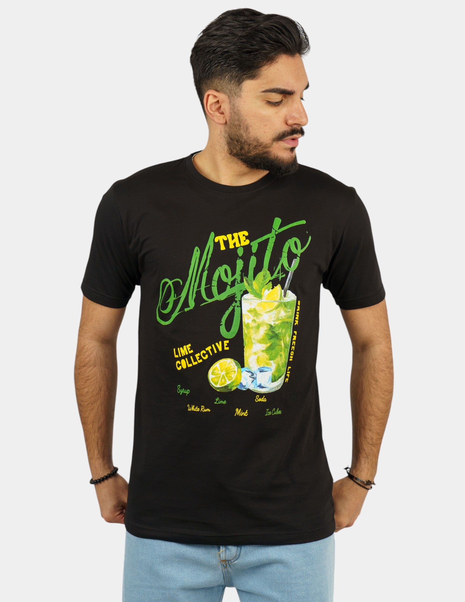 t-shirt in cotone con stampa