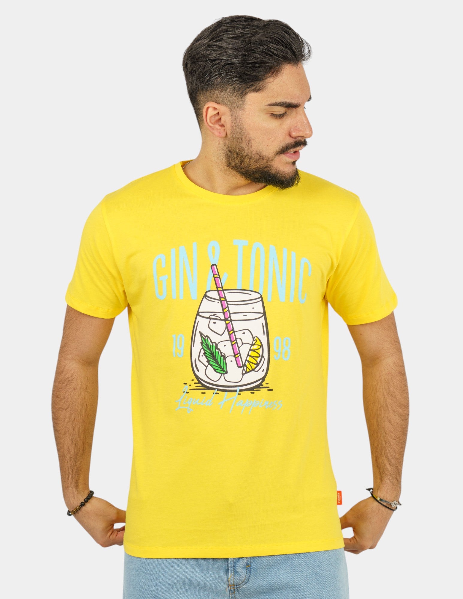 t-shirt in cotone con stampa