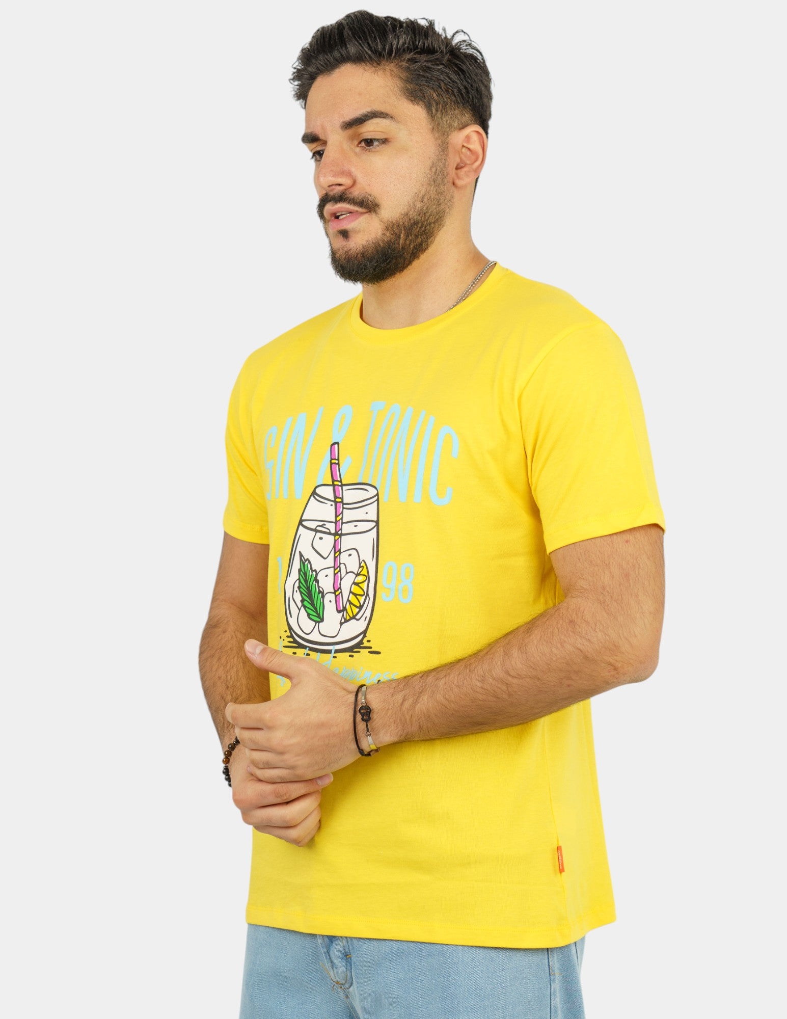 t-shirt in cotone con stampa