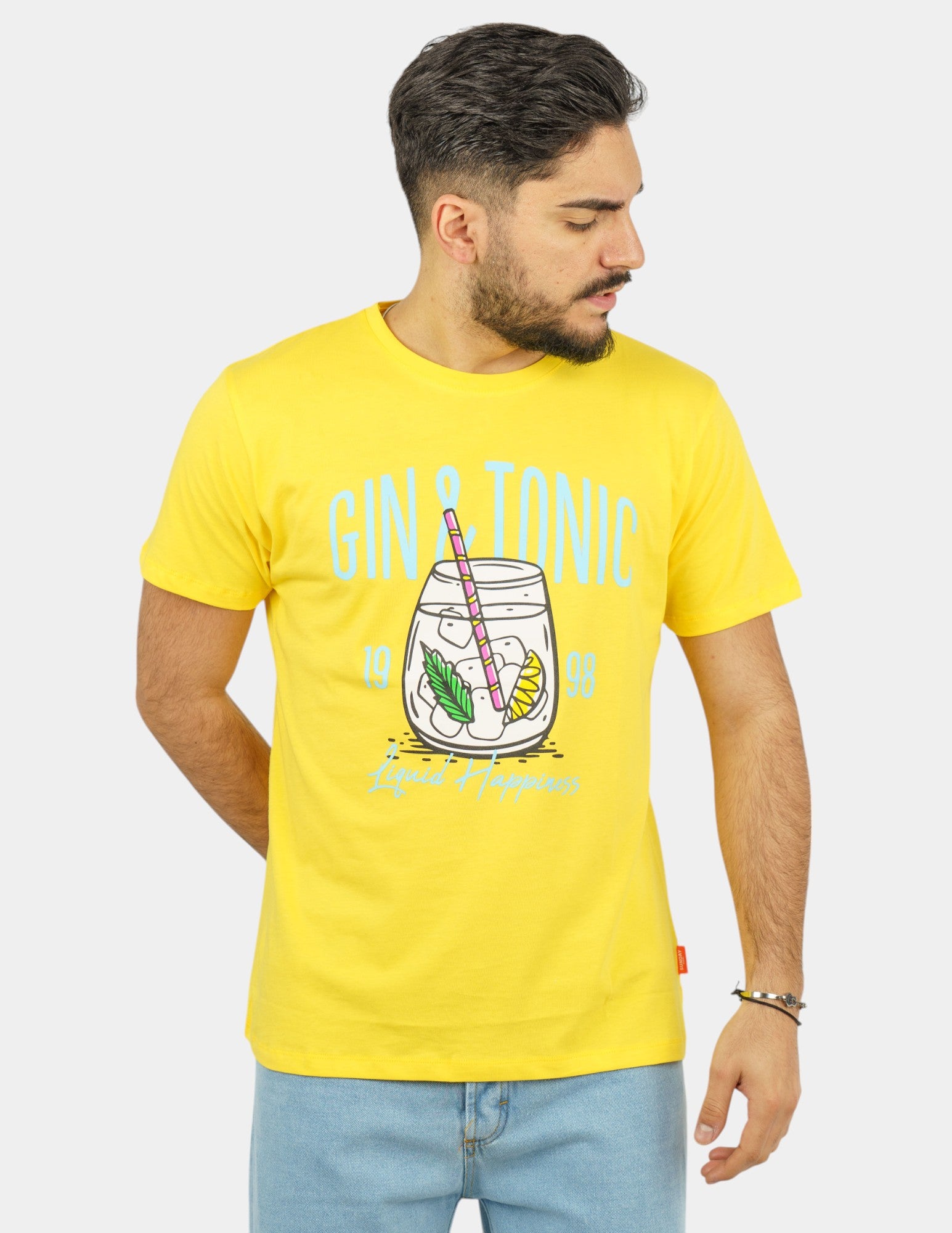 t-shirt in cotone con stampa