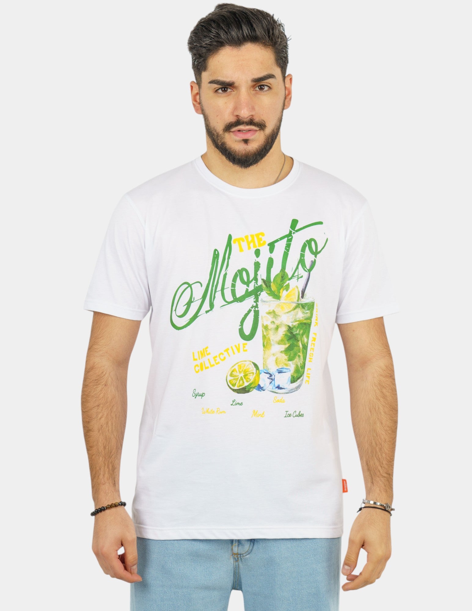 t-shirt in cotone con stampa