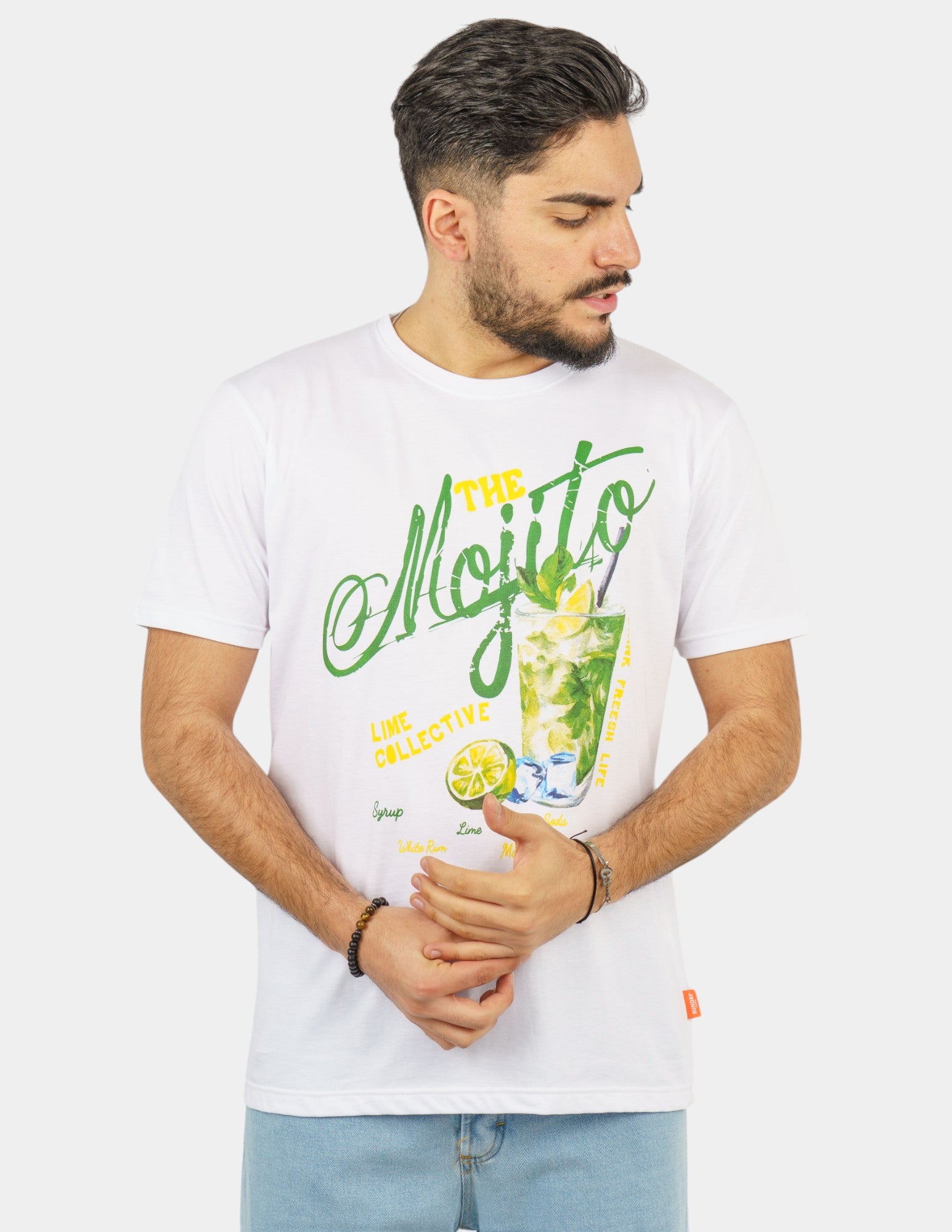t-shirt in cotone con stampa