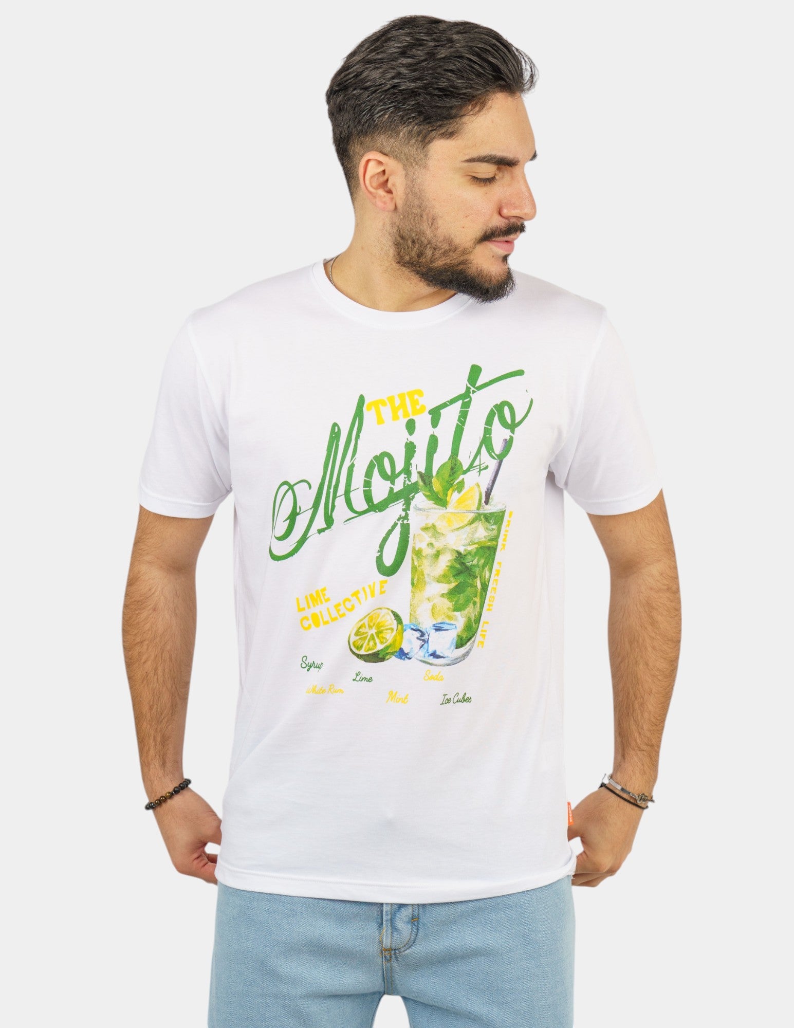 t-shirt in cotone con stampa