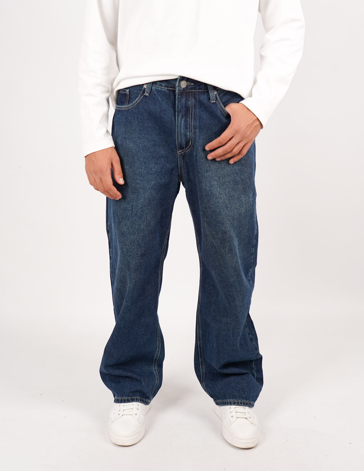 JEANS BAGGY TINTA UNITA