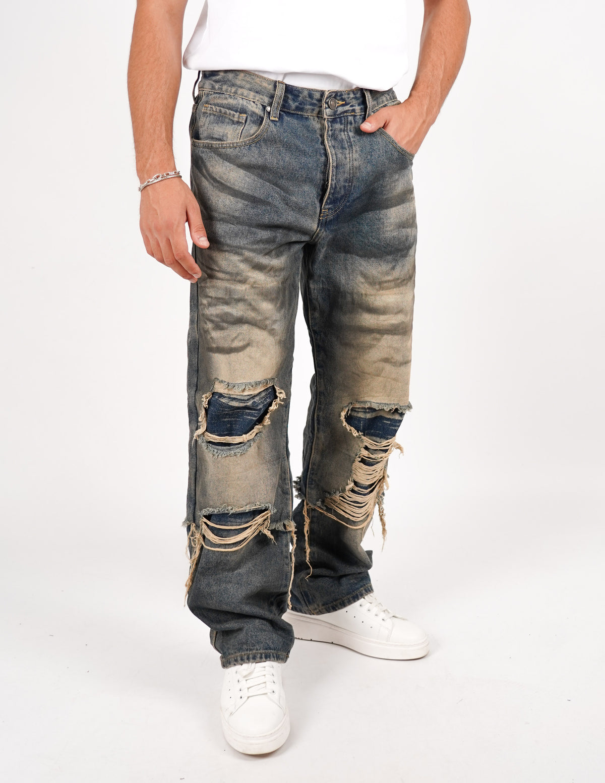 JEANS SLAVATO CON STRAPPI