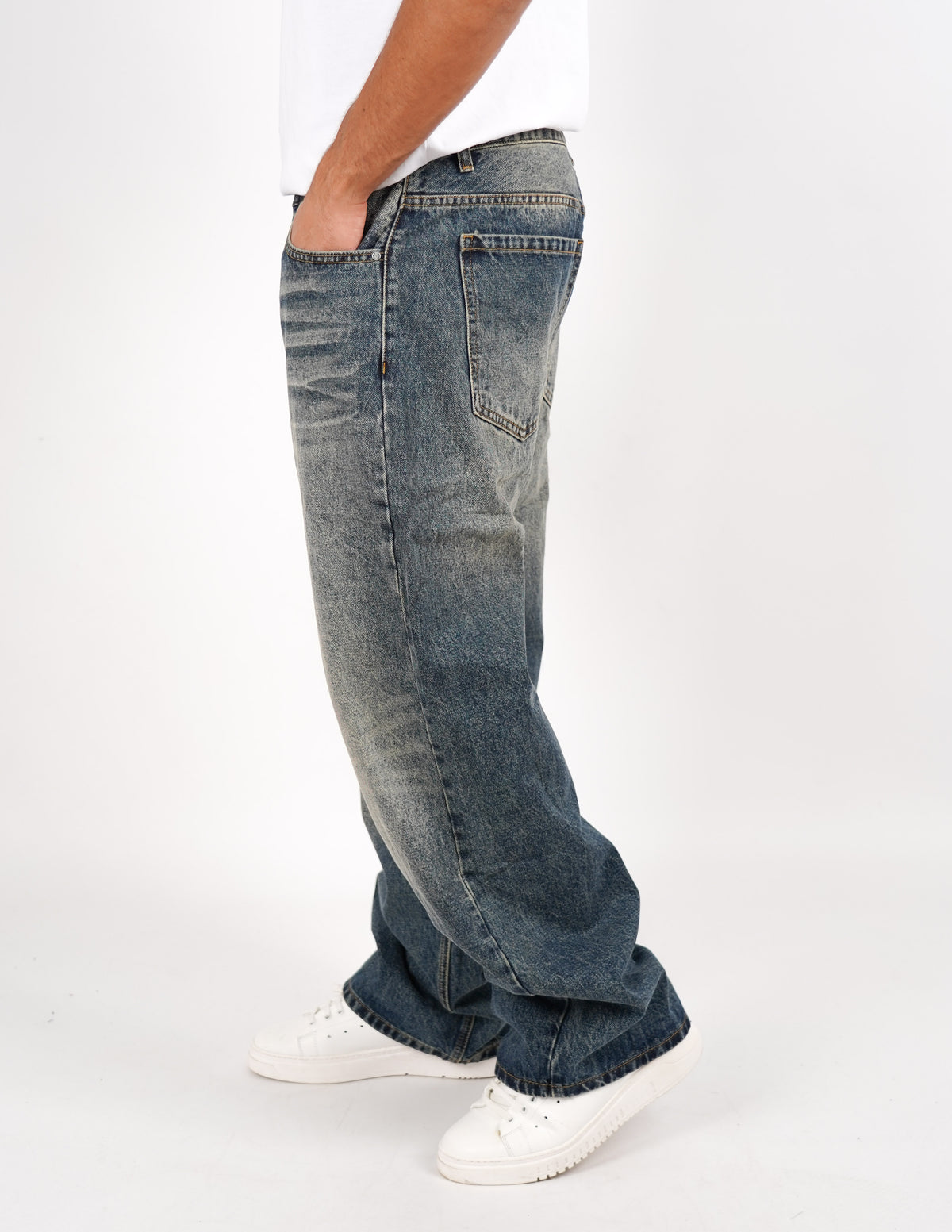 JEANS CINQUE TASCHE BAGGY FIT