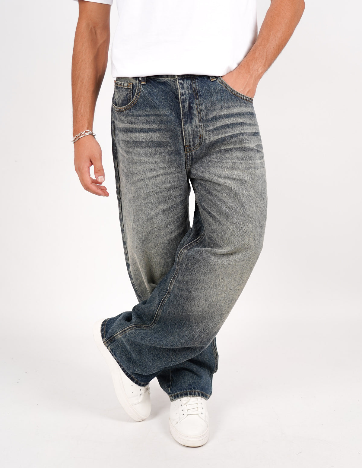 JEANS CINQUE TASCHE BAGGY FIT