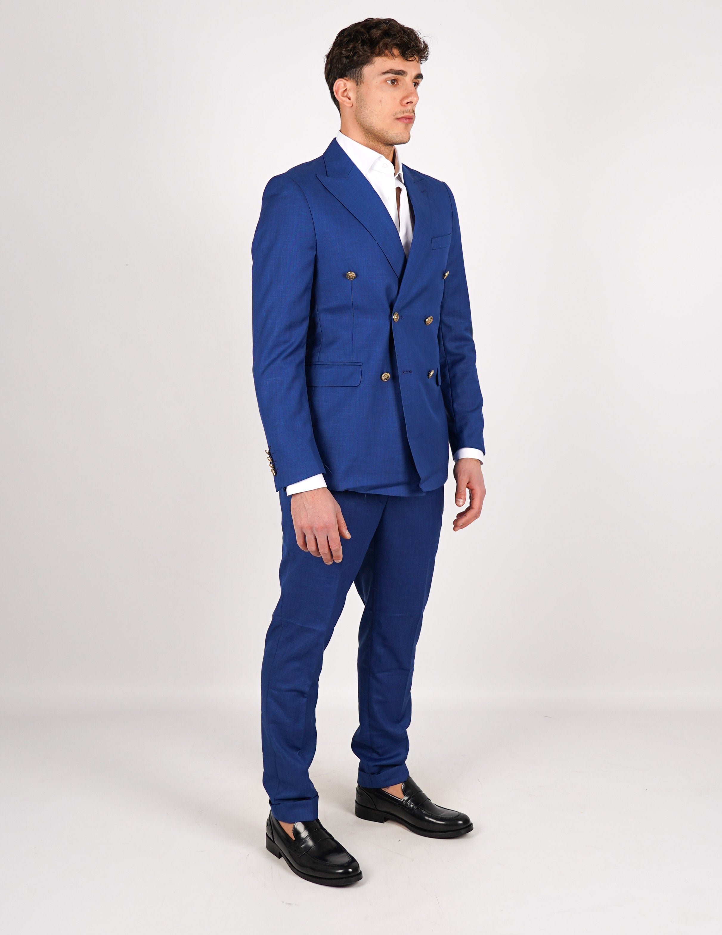 ABITO UOMO ELEGANTE con bottoni a contrasto