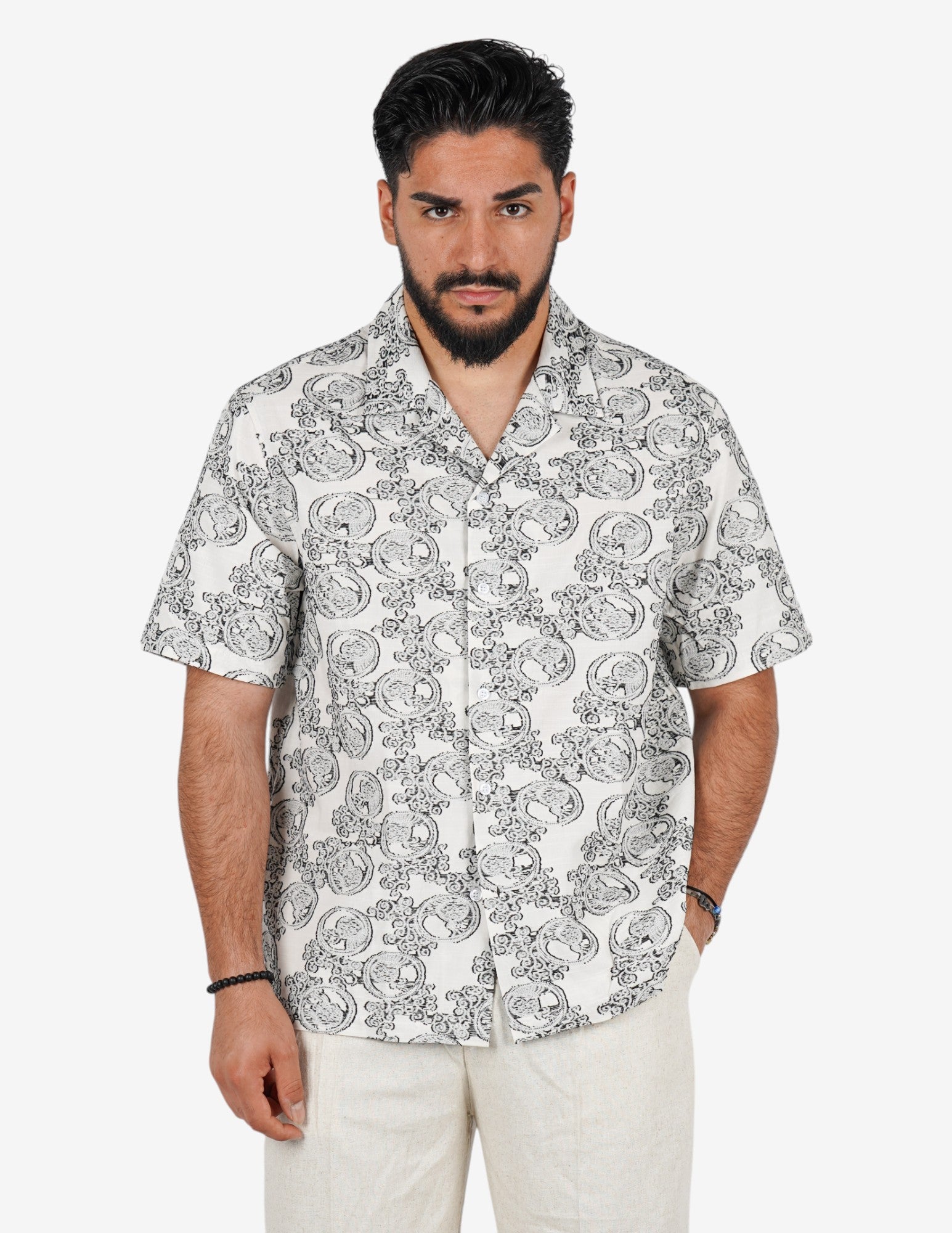 camicia strutturata manica corta