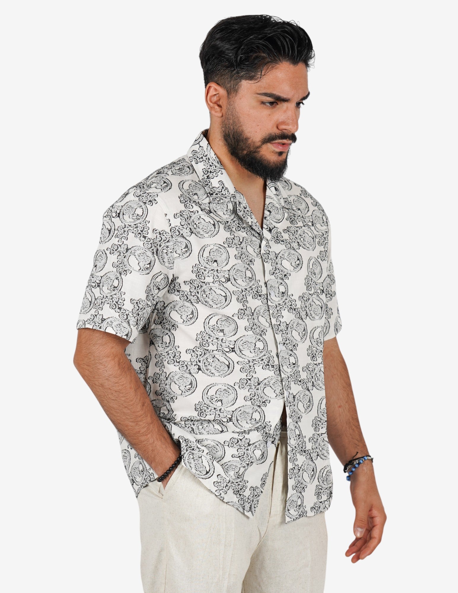 camicia strutturata manica corta