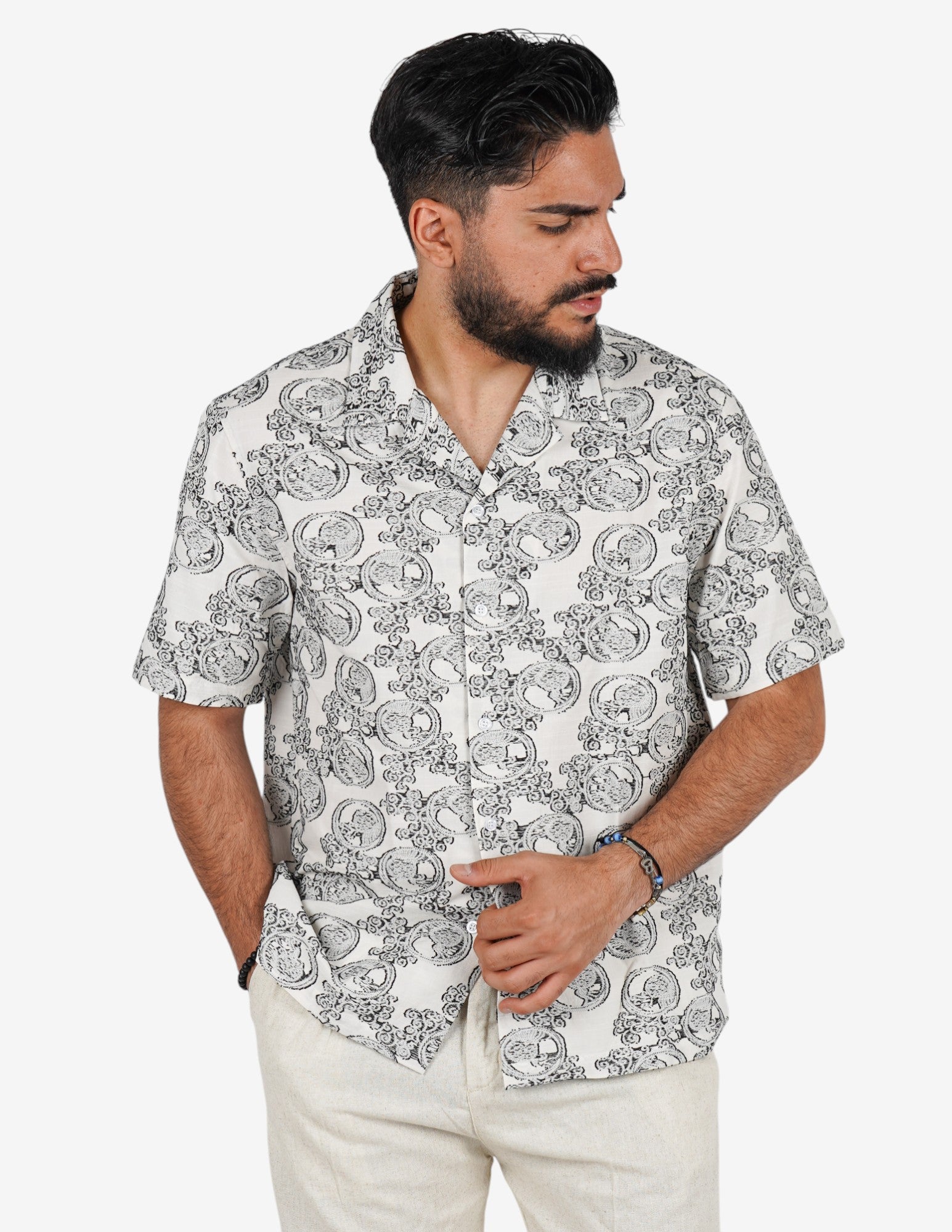 camicia strutturata manica corta