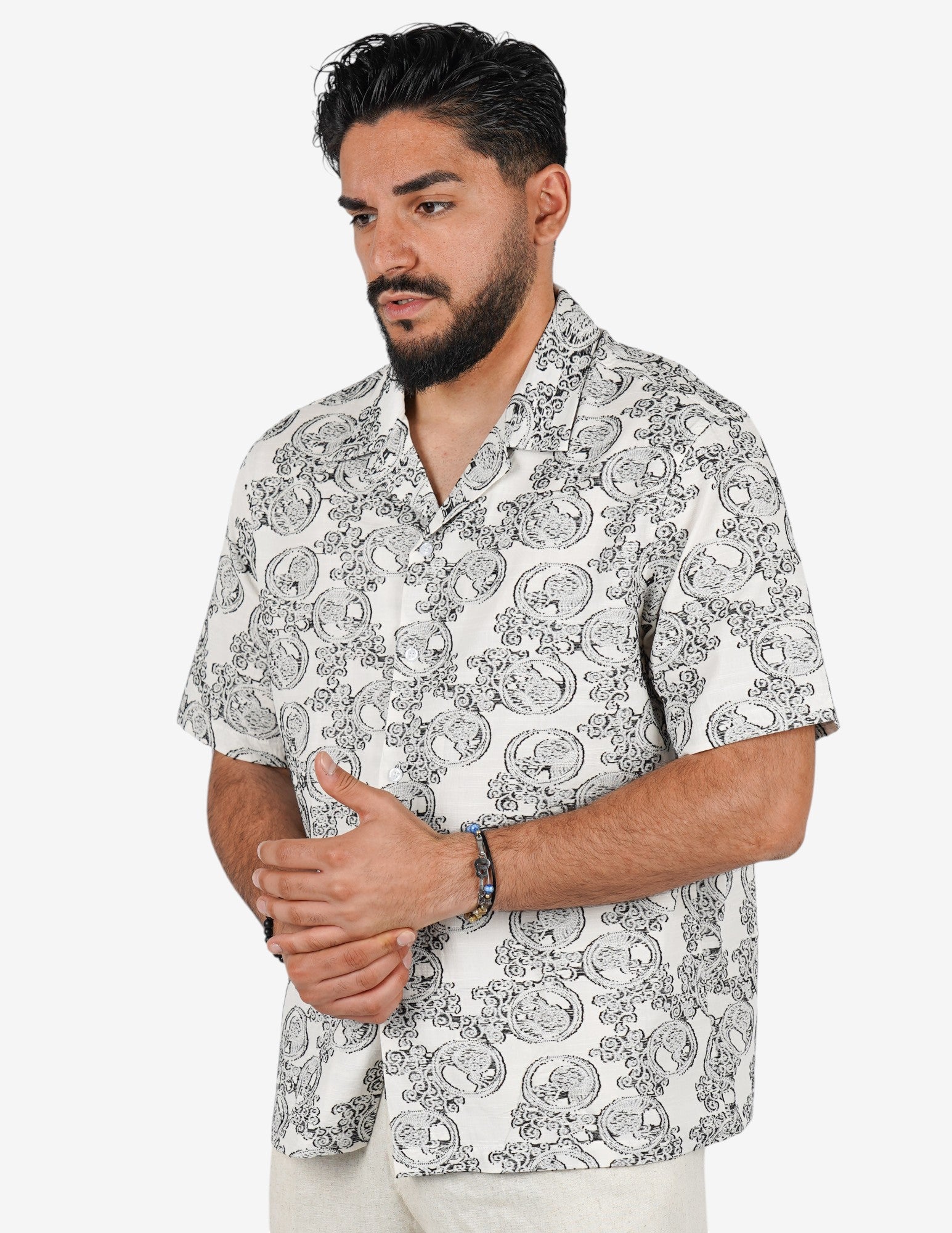 camicia strutturata manica corta