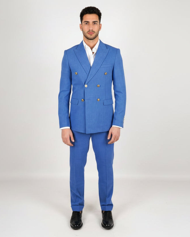 ABITO UOMO ELEGANTE con bottoni a contrasto