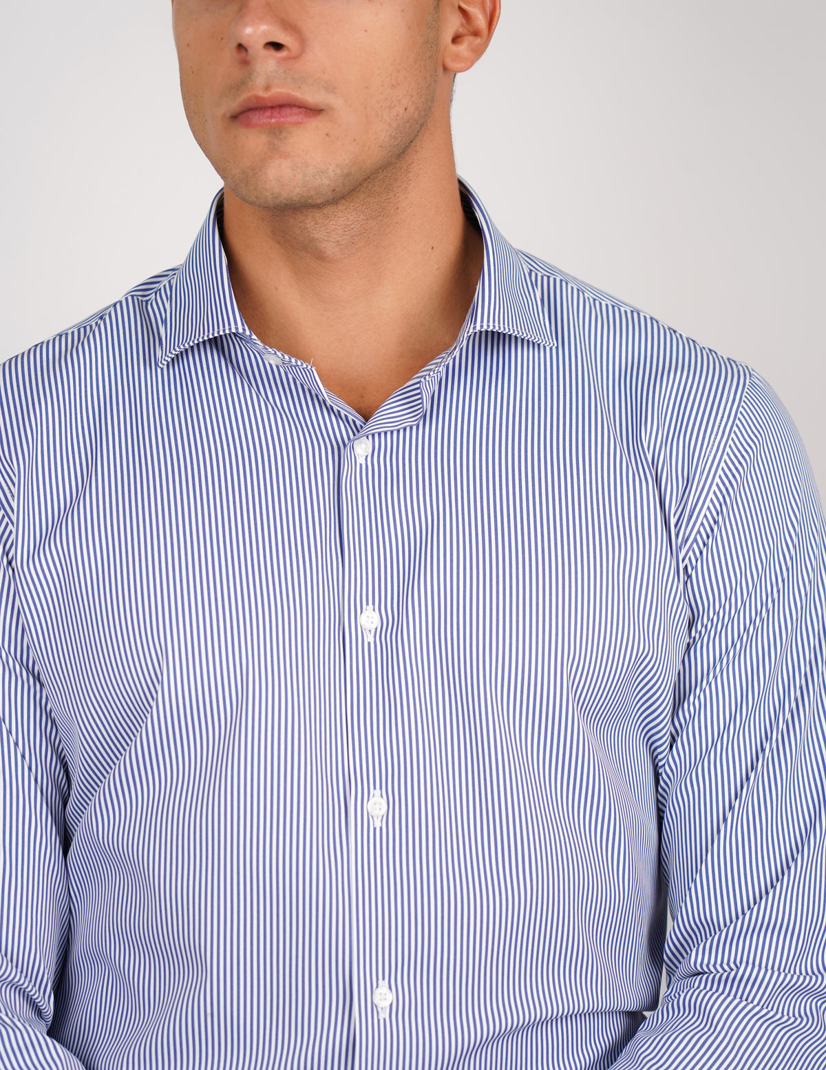CAMICIA NO STIRO RIGA STRETTA
