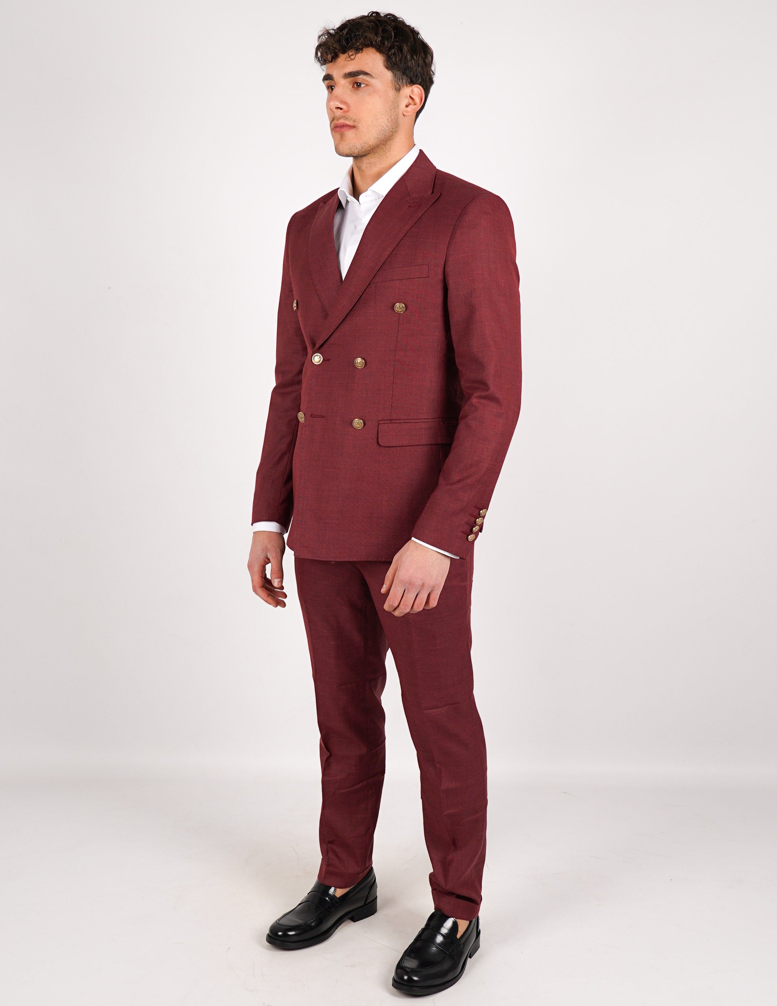 ABITO UOMO ELEGANTE con bottoni a contrasto