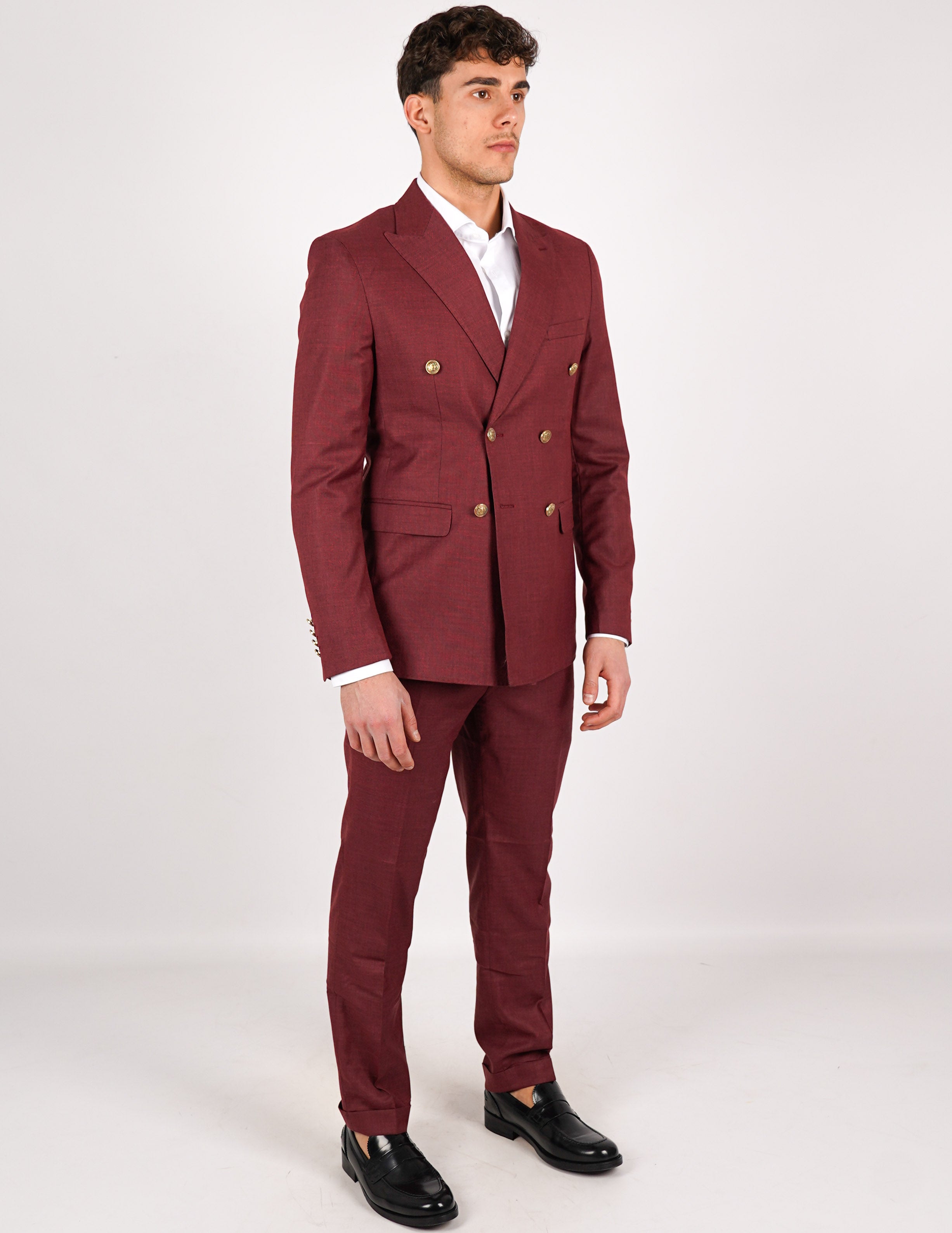ABITO UOMO ELEGANTE con bottoni a contrasto