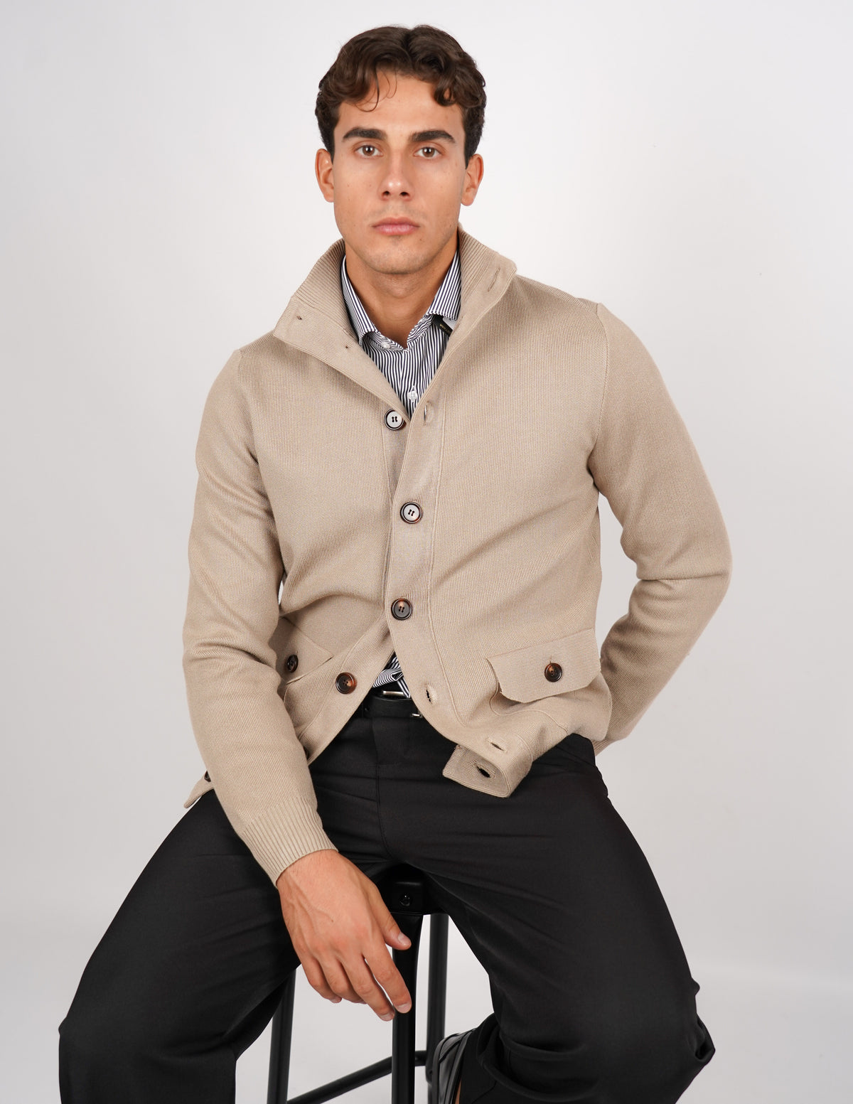 CARDIGAN CON BOTTONI MANICA LUNGA