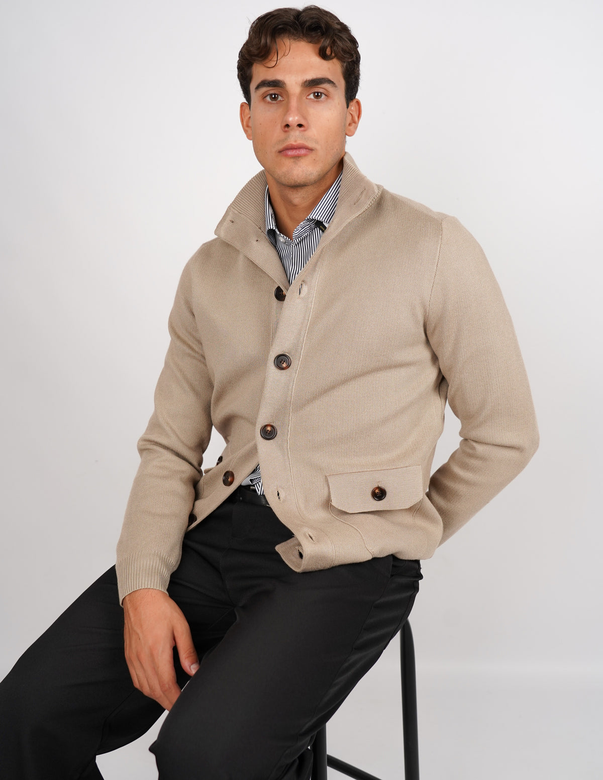 CARDIGAN CON BOTTONI MANICA LUNGA