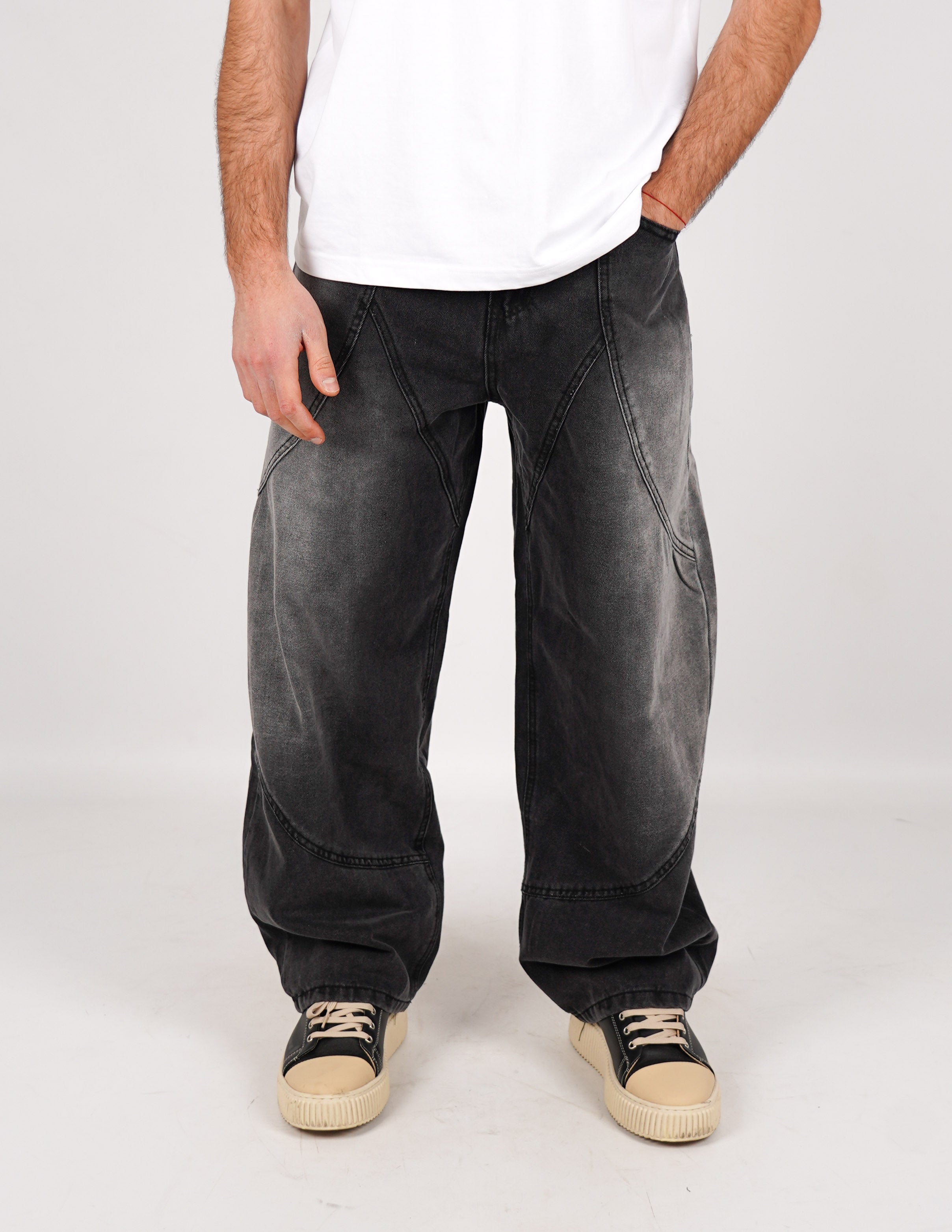 JEANS CINQUE TASCHE BALLOON