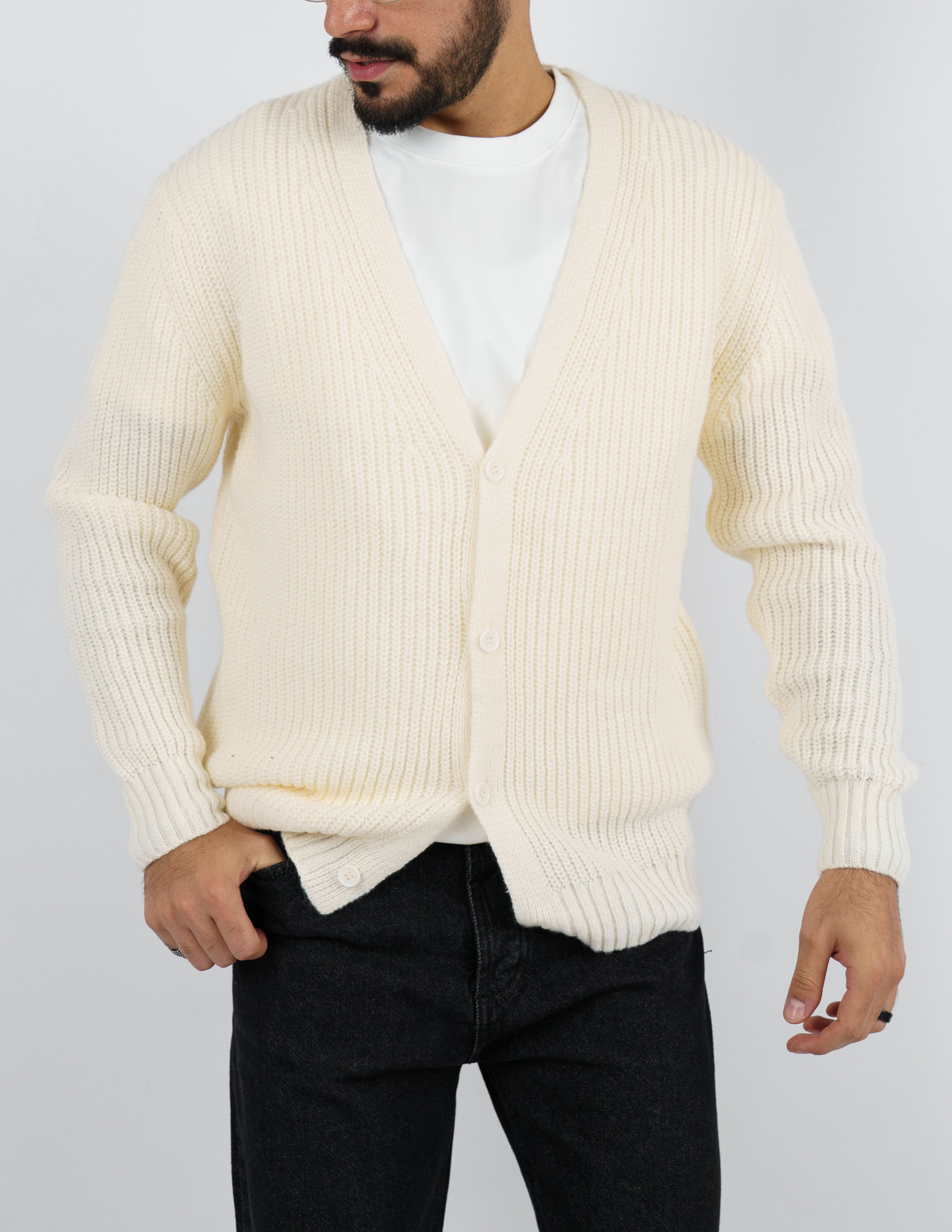 Cardigan uomo manica lunga