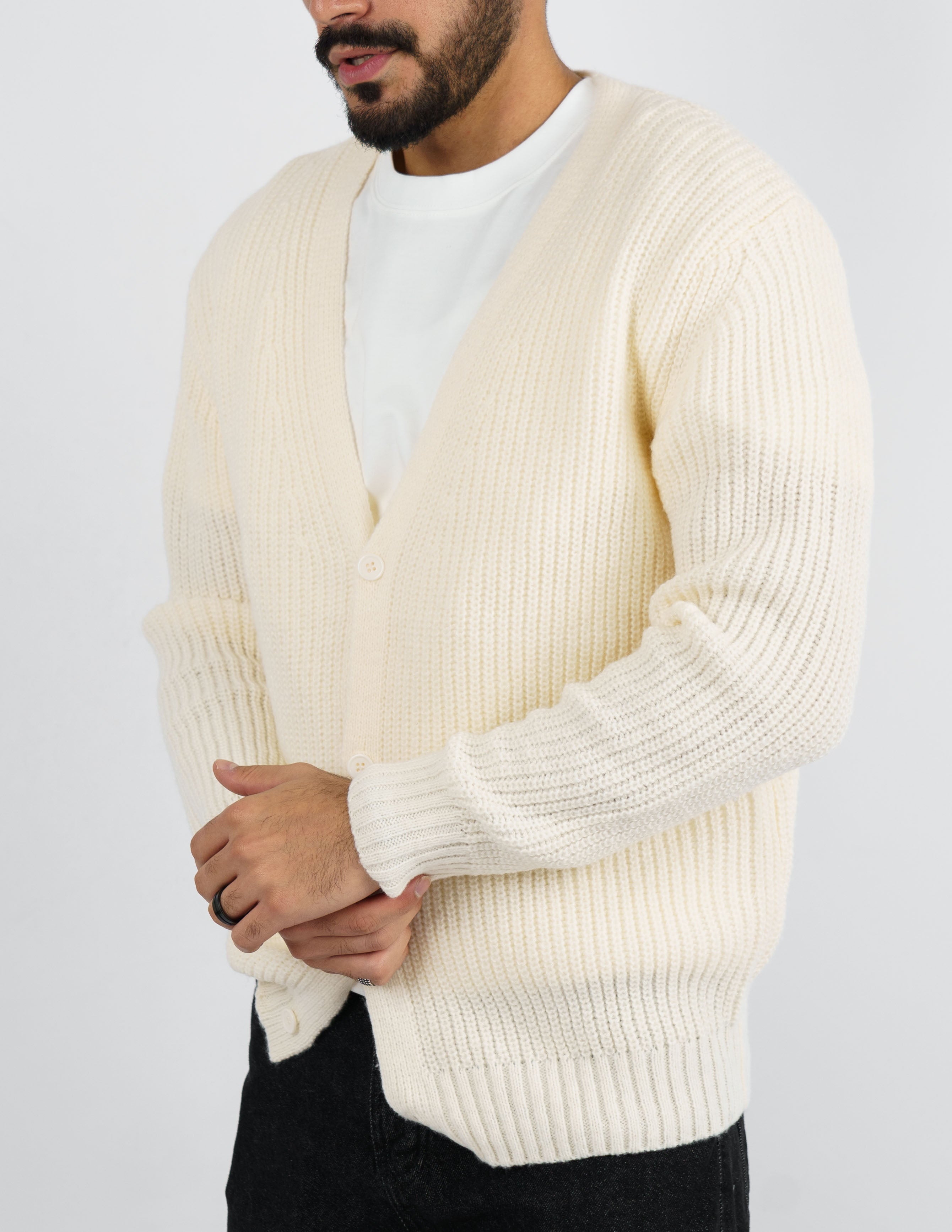 Cardigan uomo manica lunga