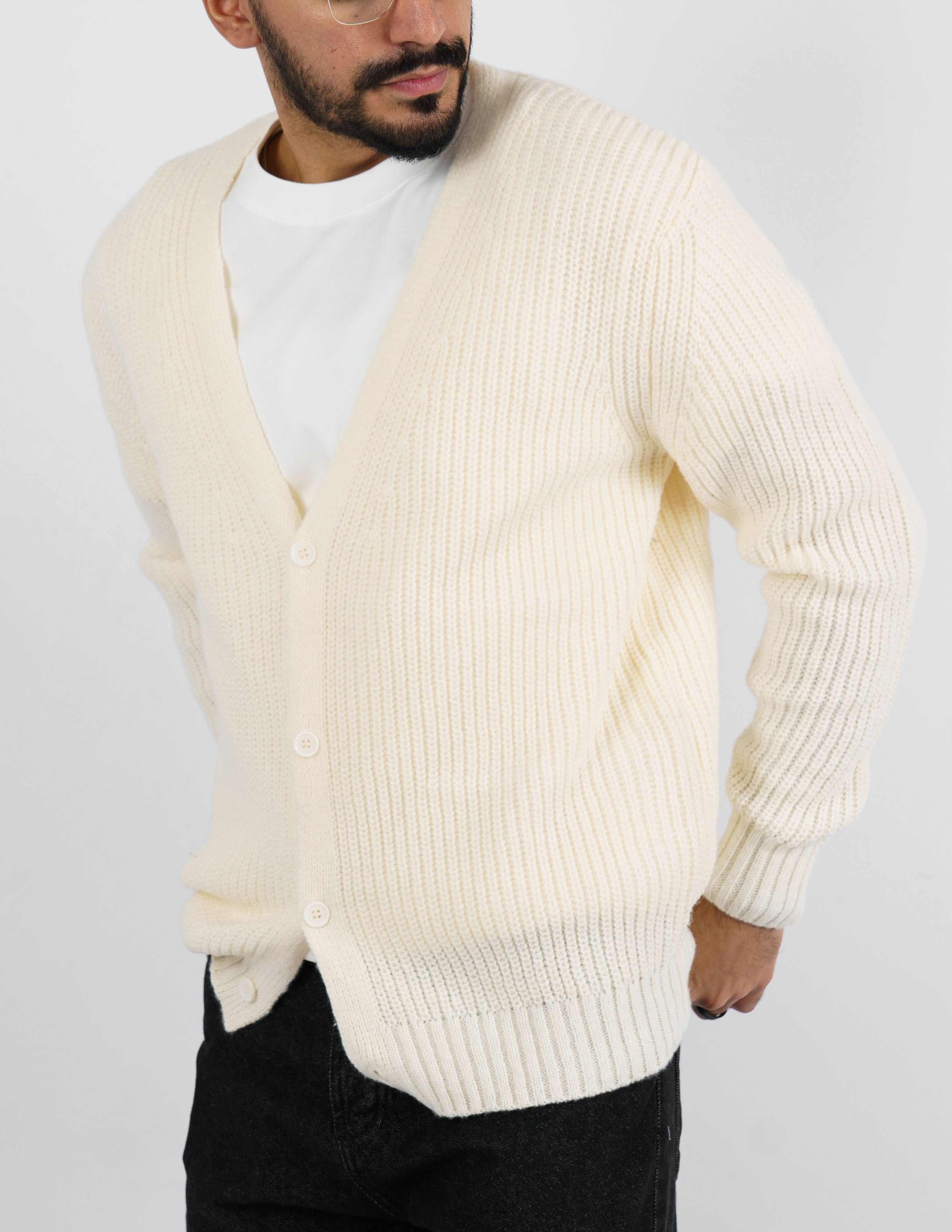 Cardigan uomo manica lunga