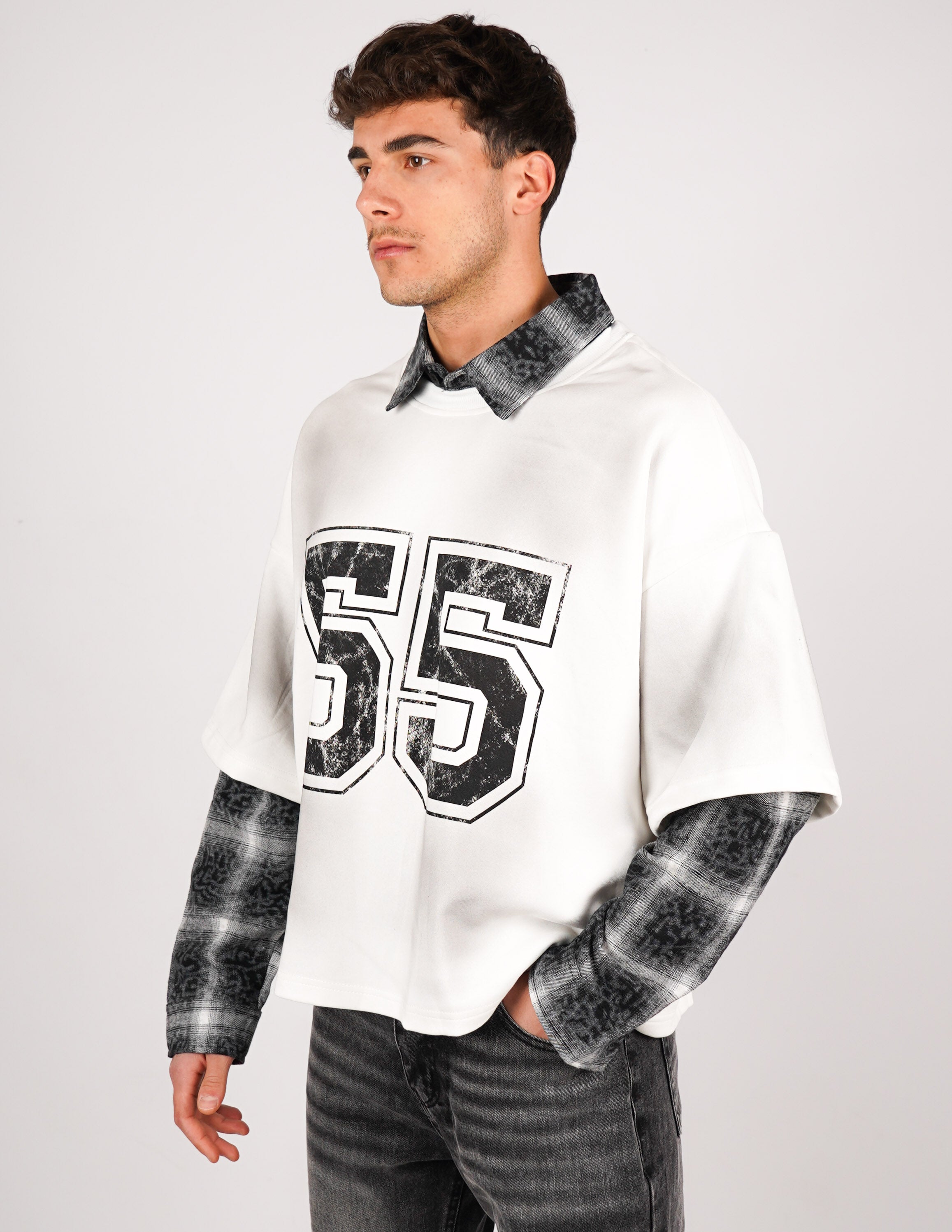 MAGLIETTA MANICA LUNGA CON CAMICIA