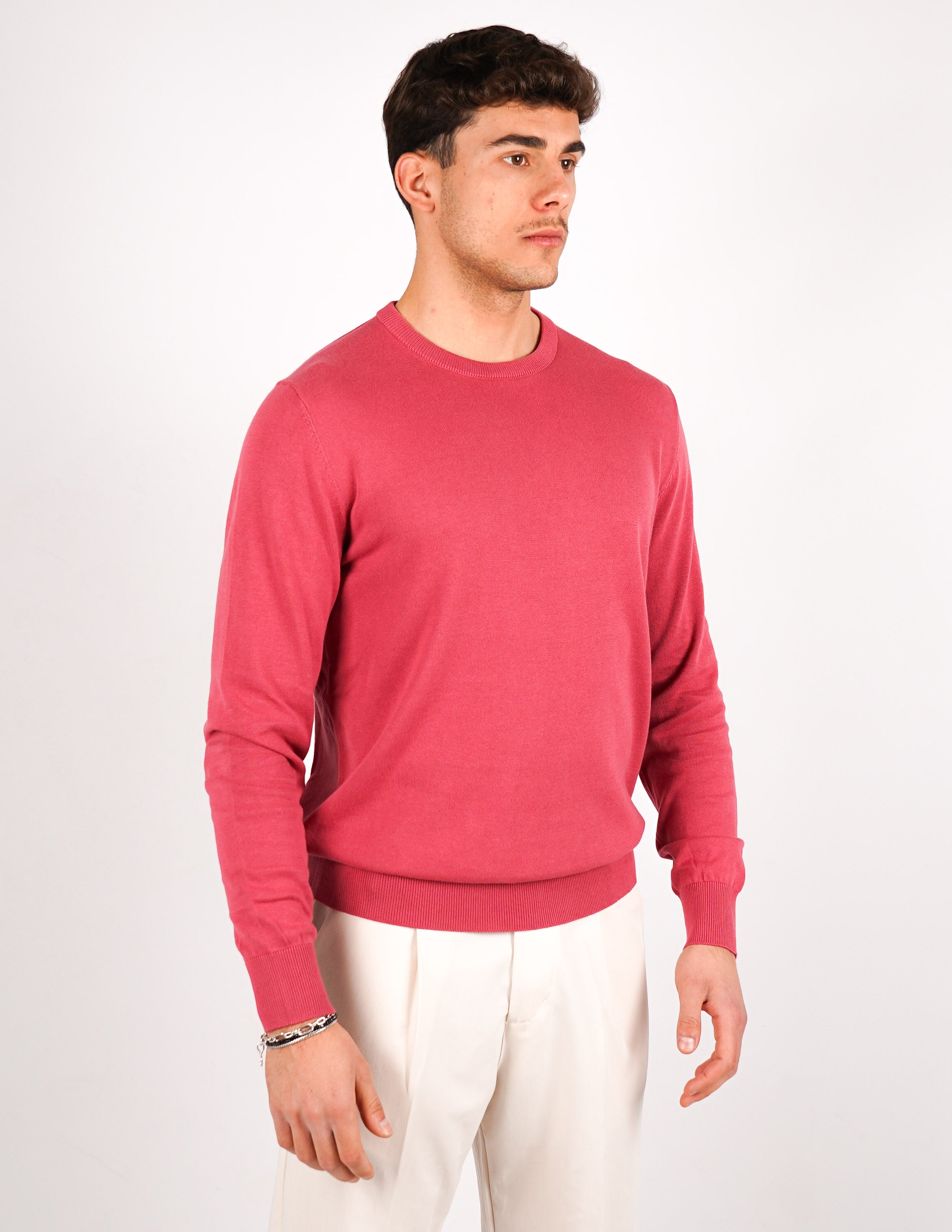 maglia in cotone girocollo