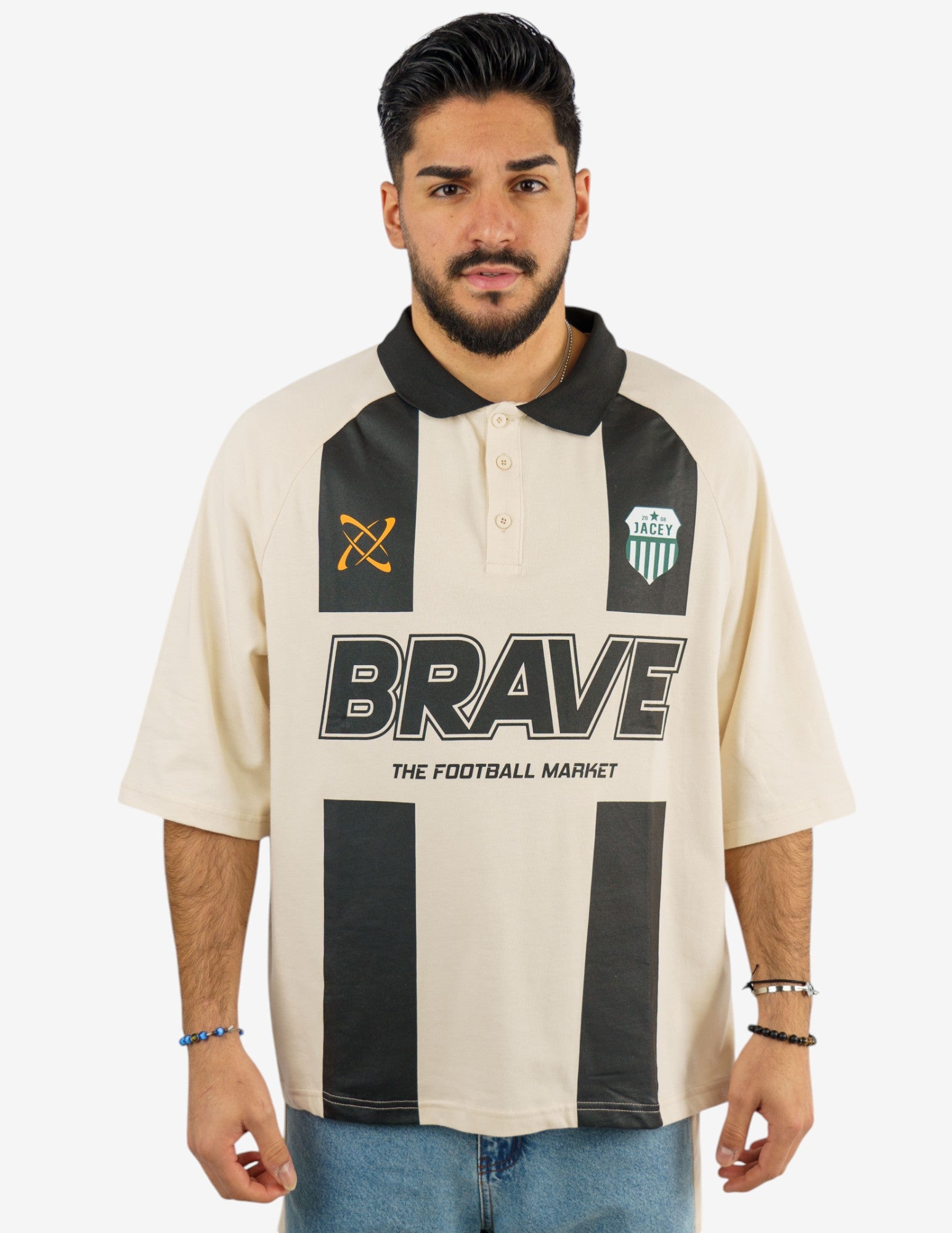 polo over con stampa