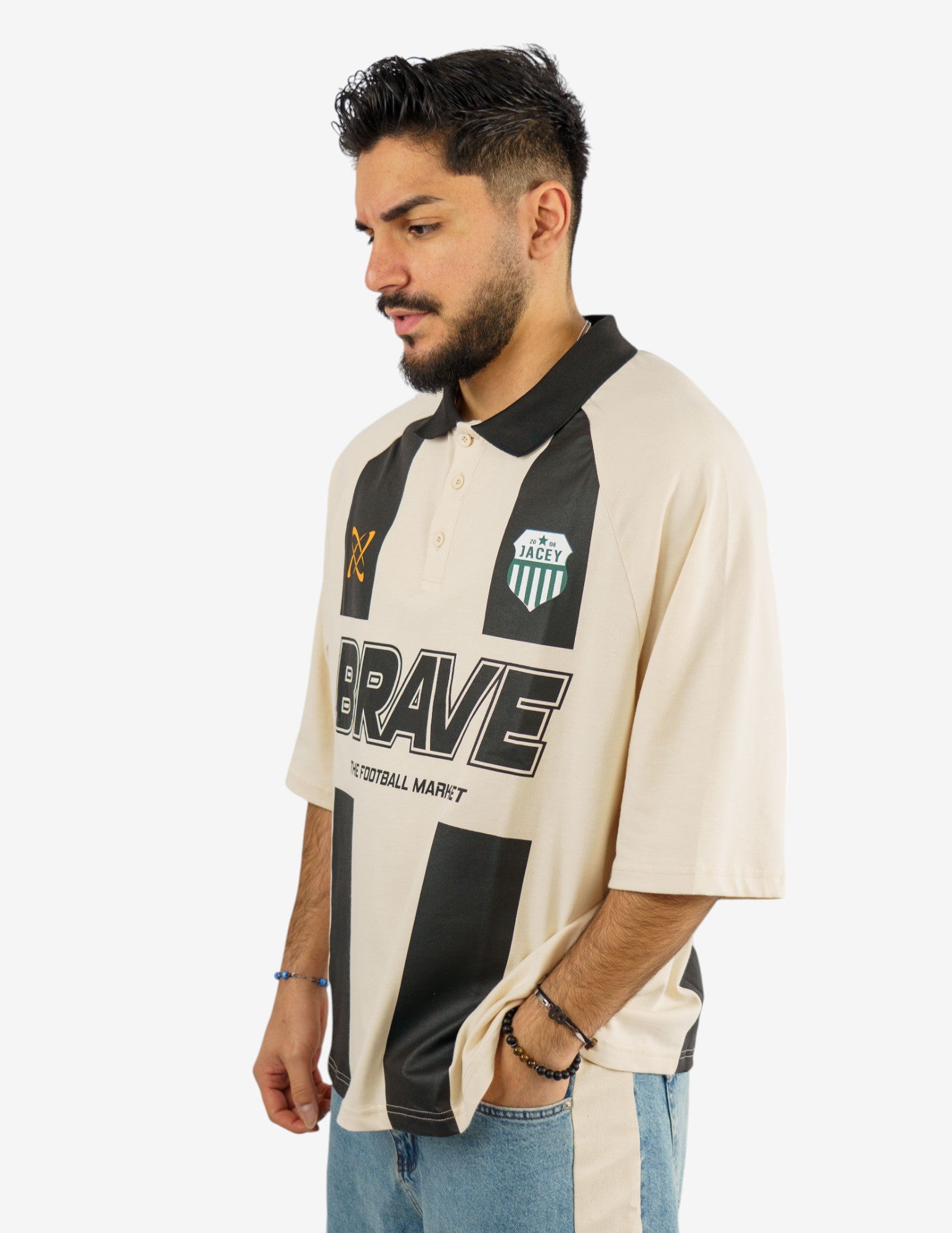 polo over con stampa