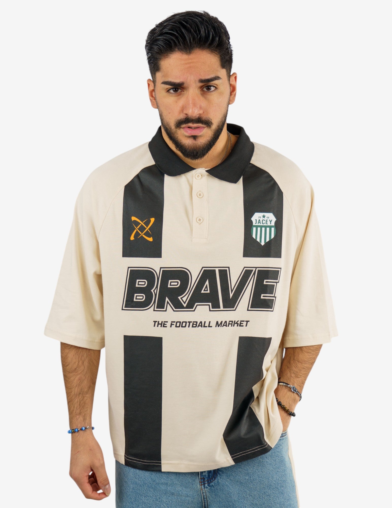 polo over con stampa