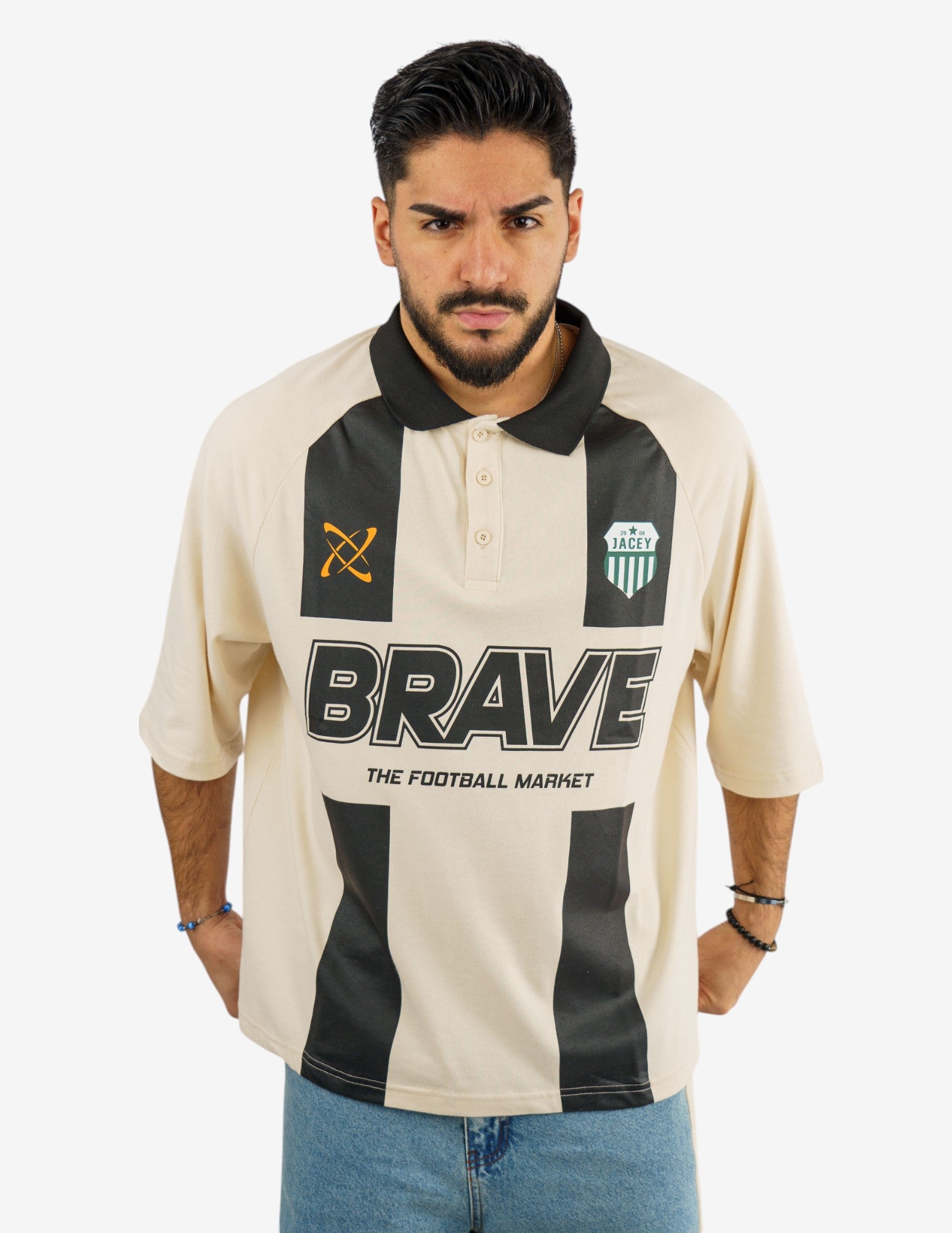 polo over con stampa