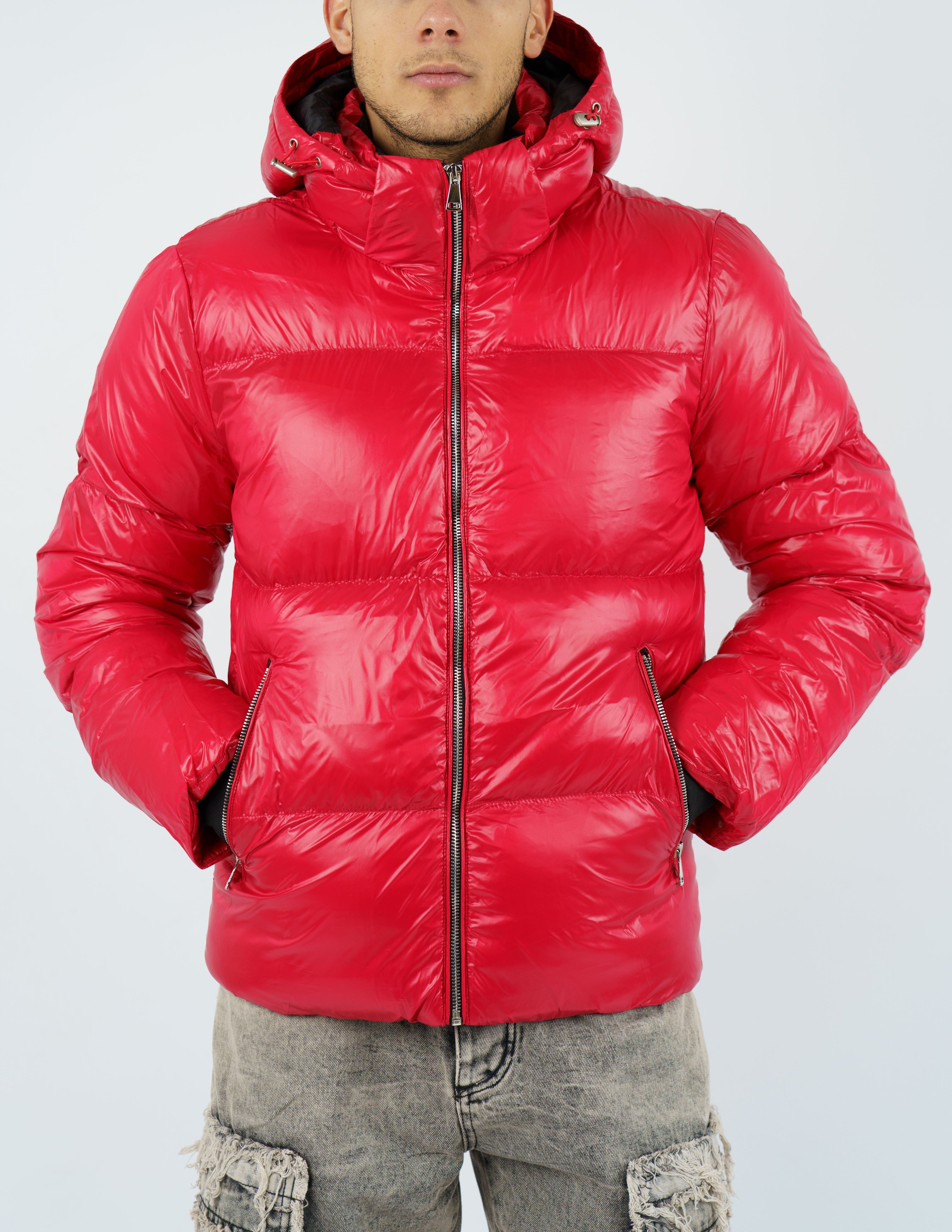 giubbotto imbottito uomo semi lucido