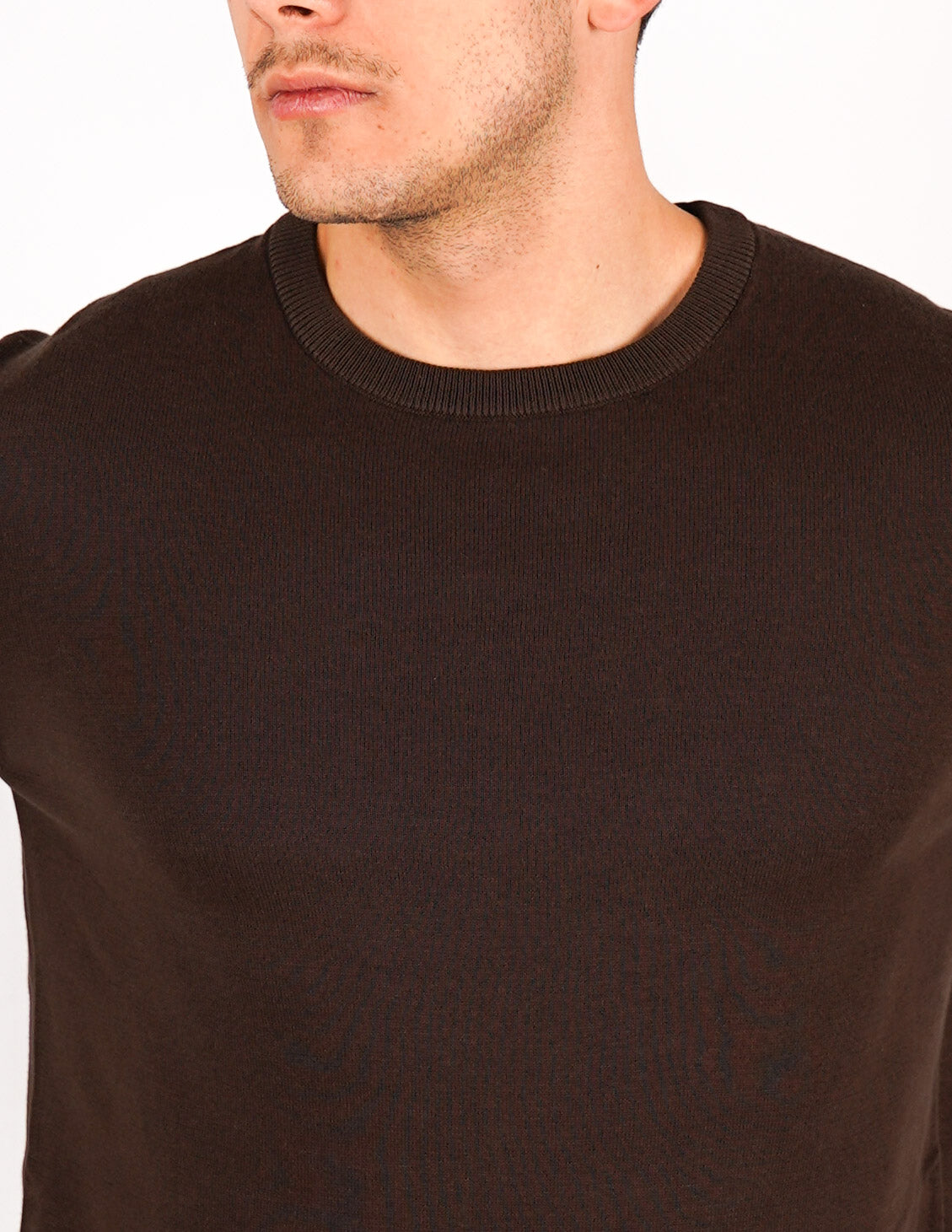 maglia in cotone girocollo