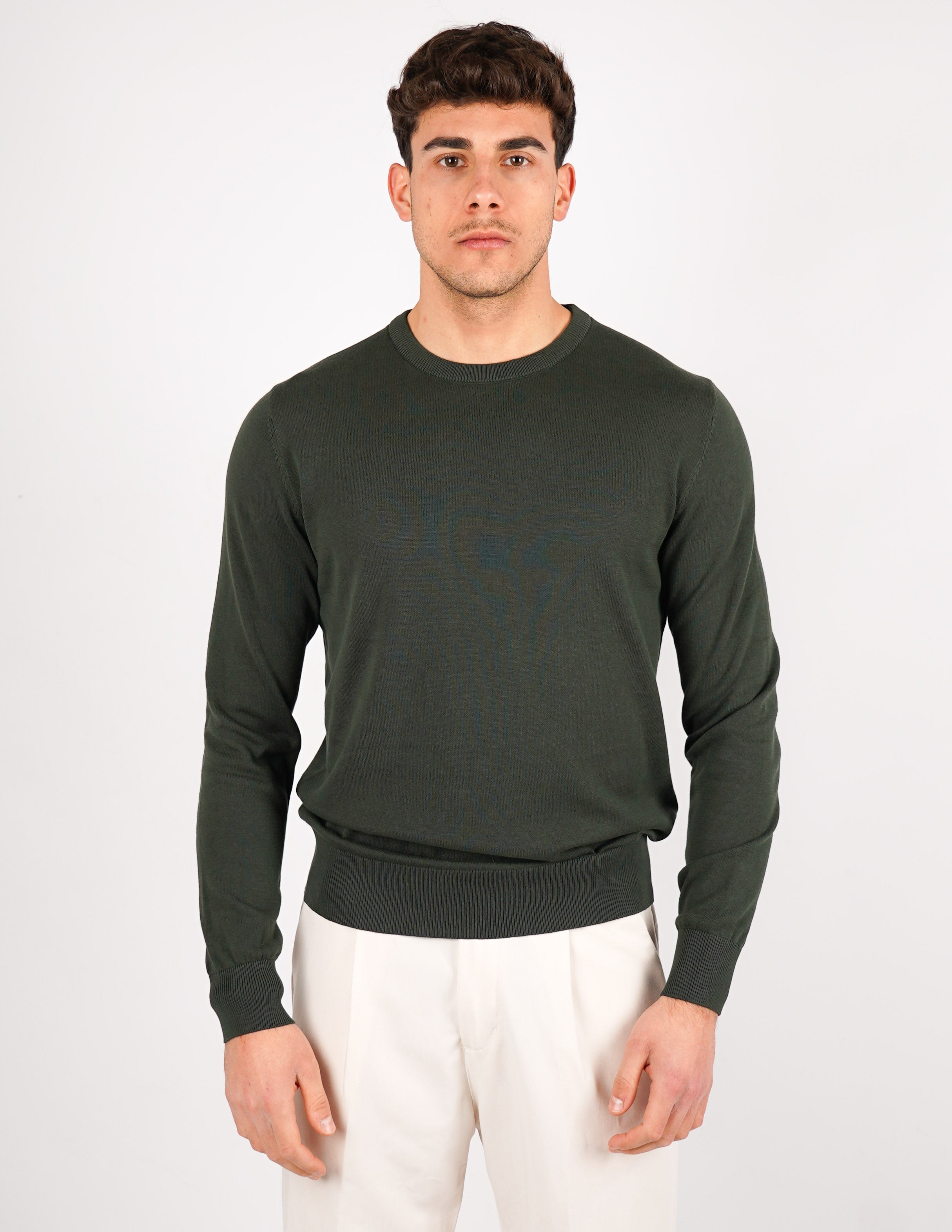maglia in cotone girocollo