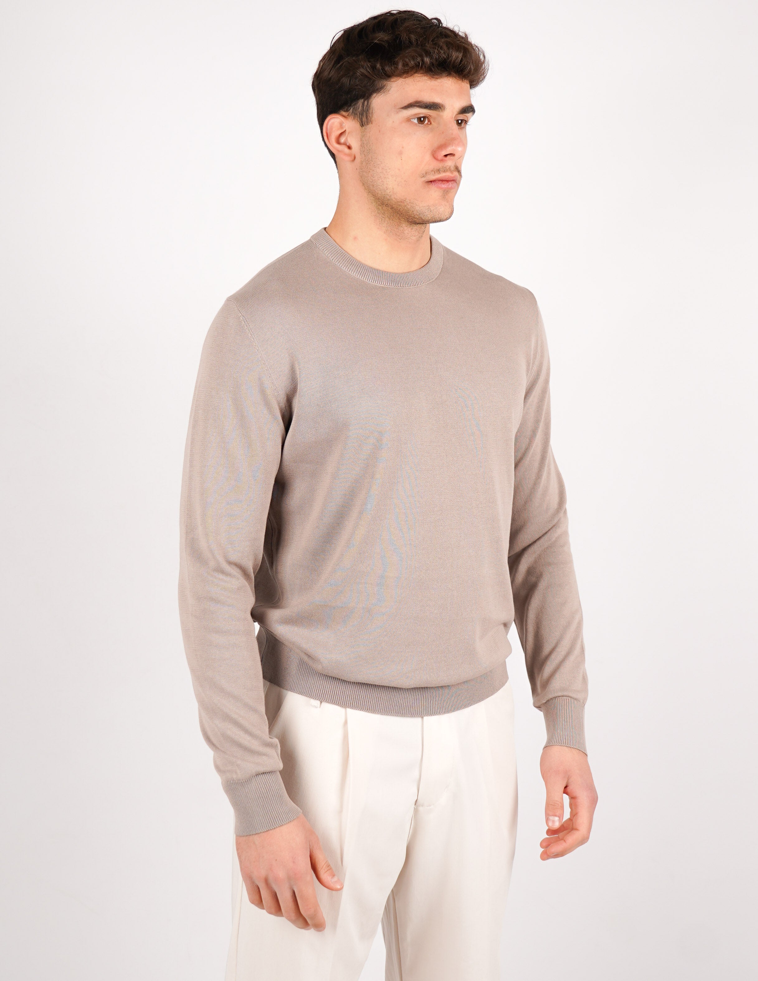 maglia in cotone girocollo