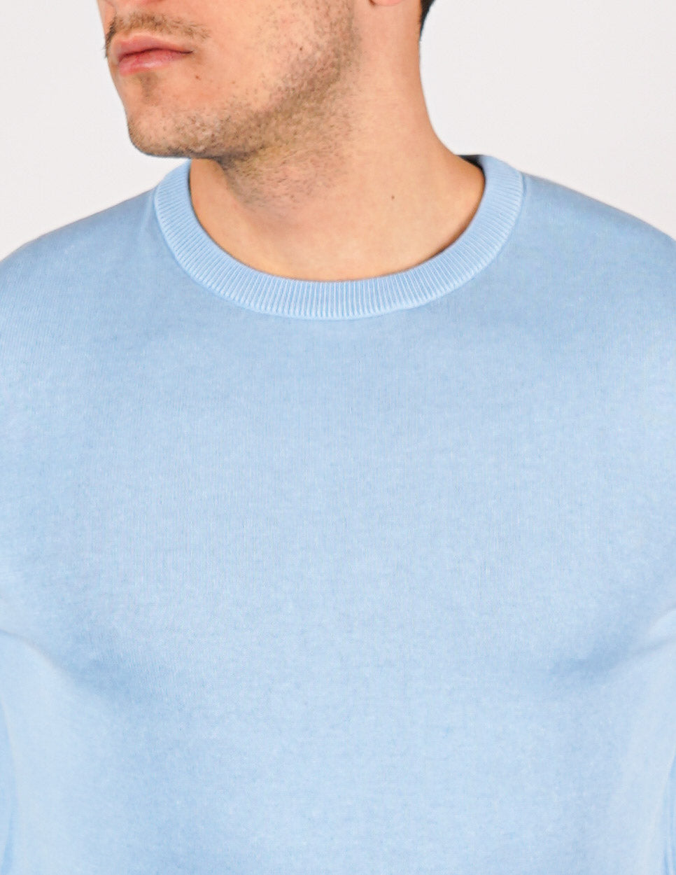 MAGLIA IN COTONE GIROCOLLO
