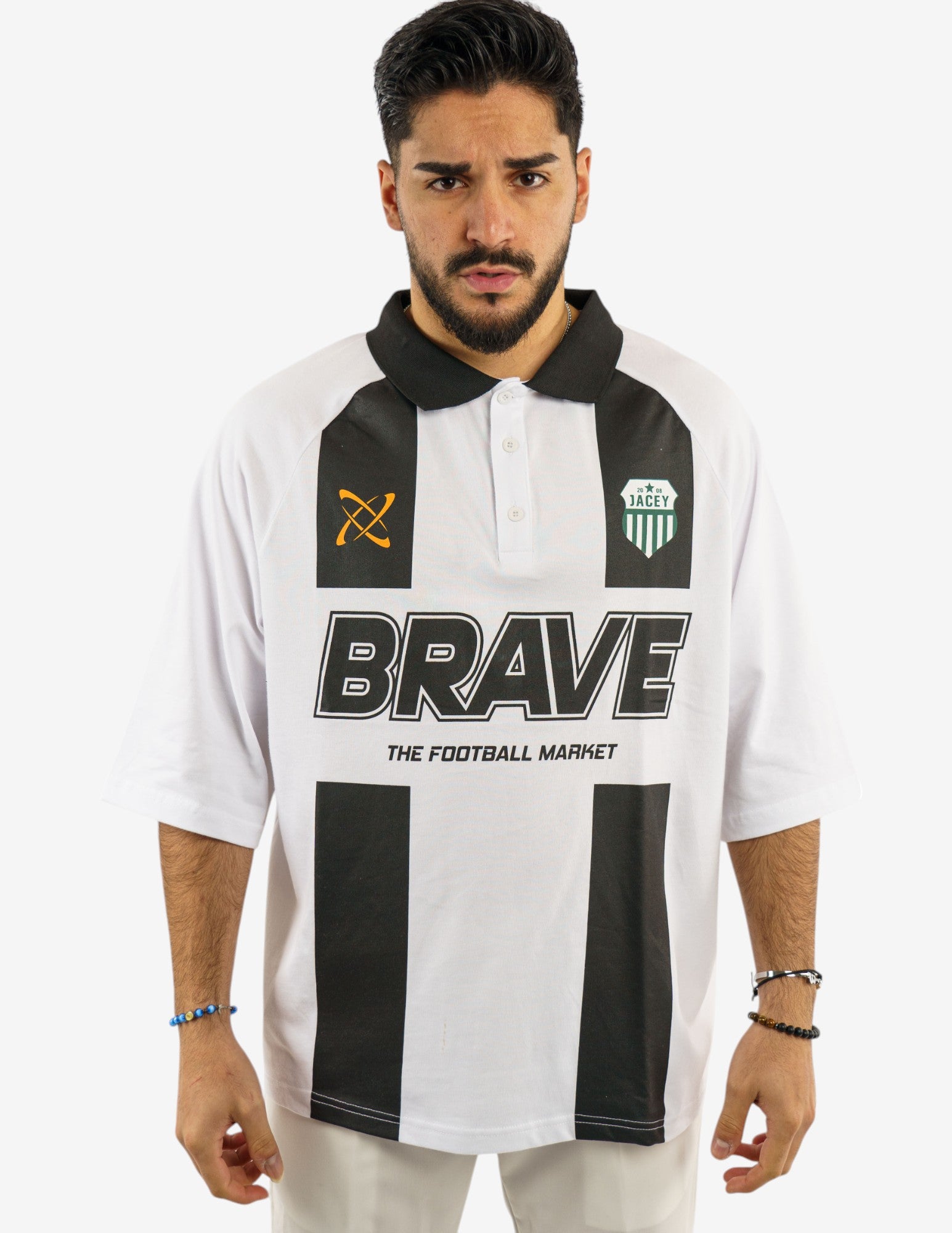 polo over con stampa