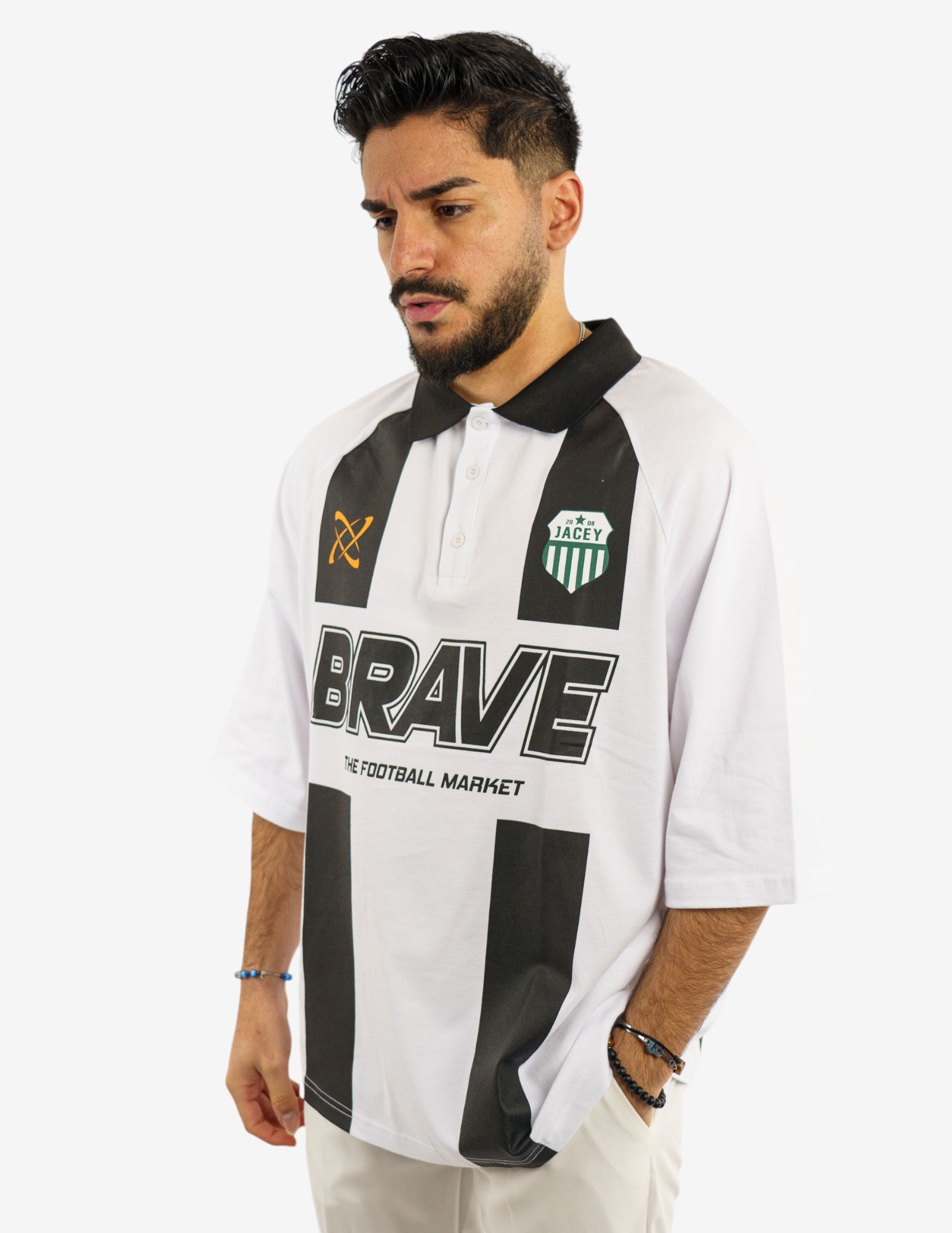 polo over con stampa