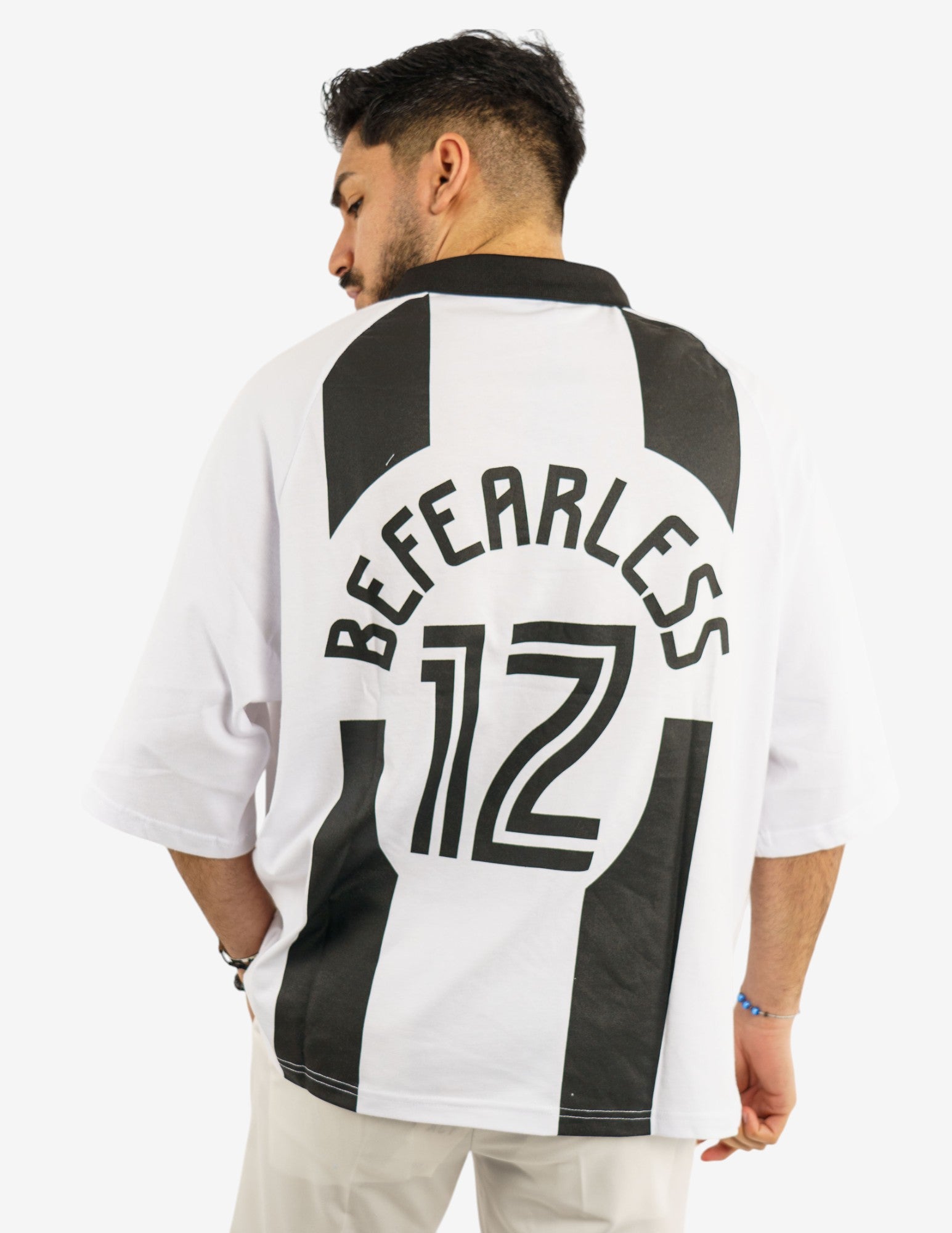 polo over con stampa