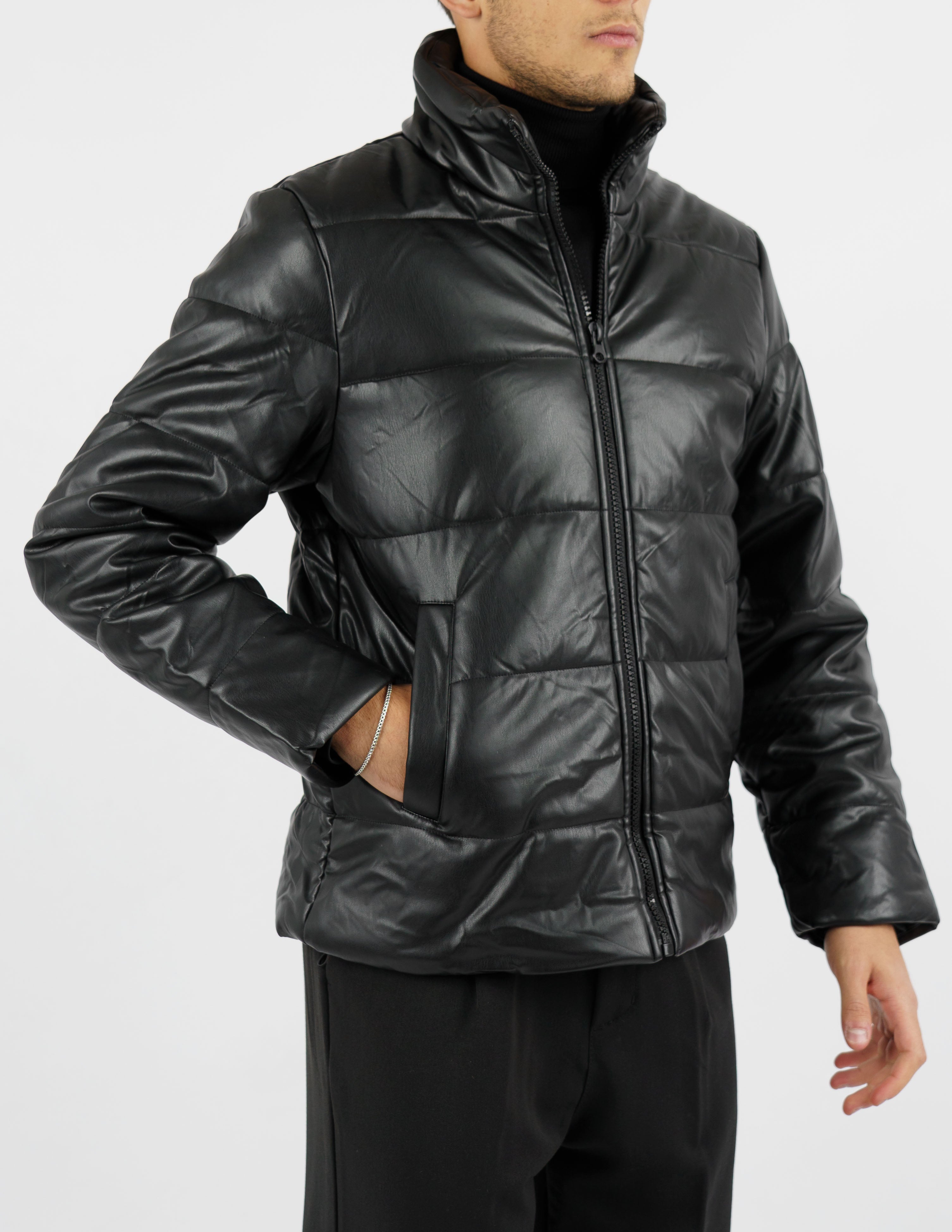 giubbotto uomo bomber semilucido