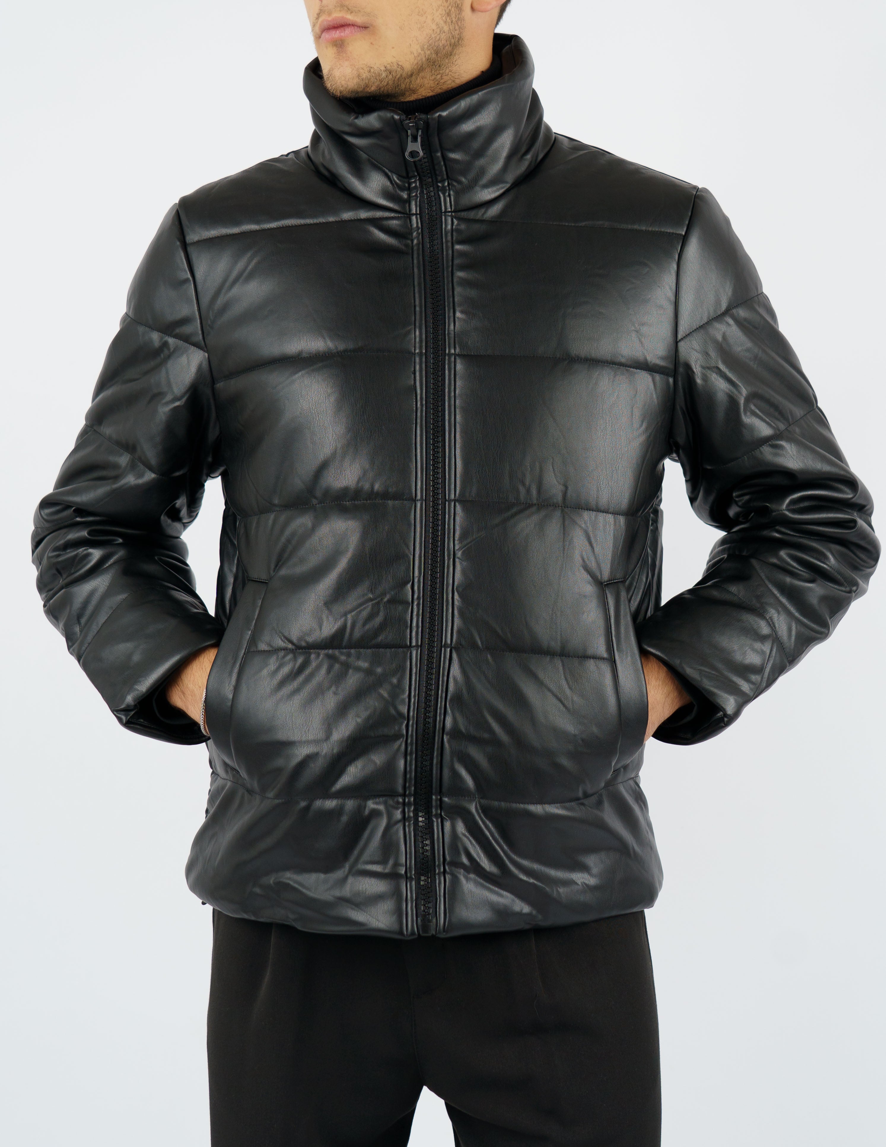 giubbotto uomo bomber semilucido