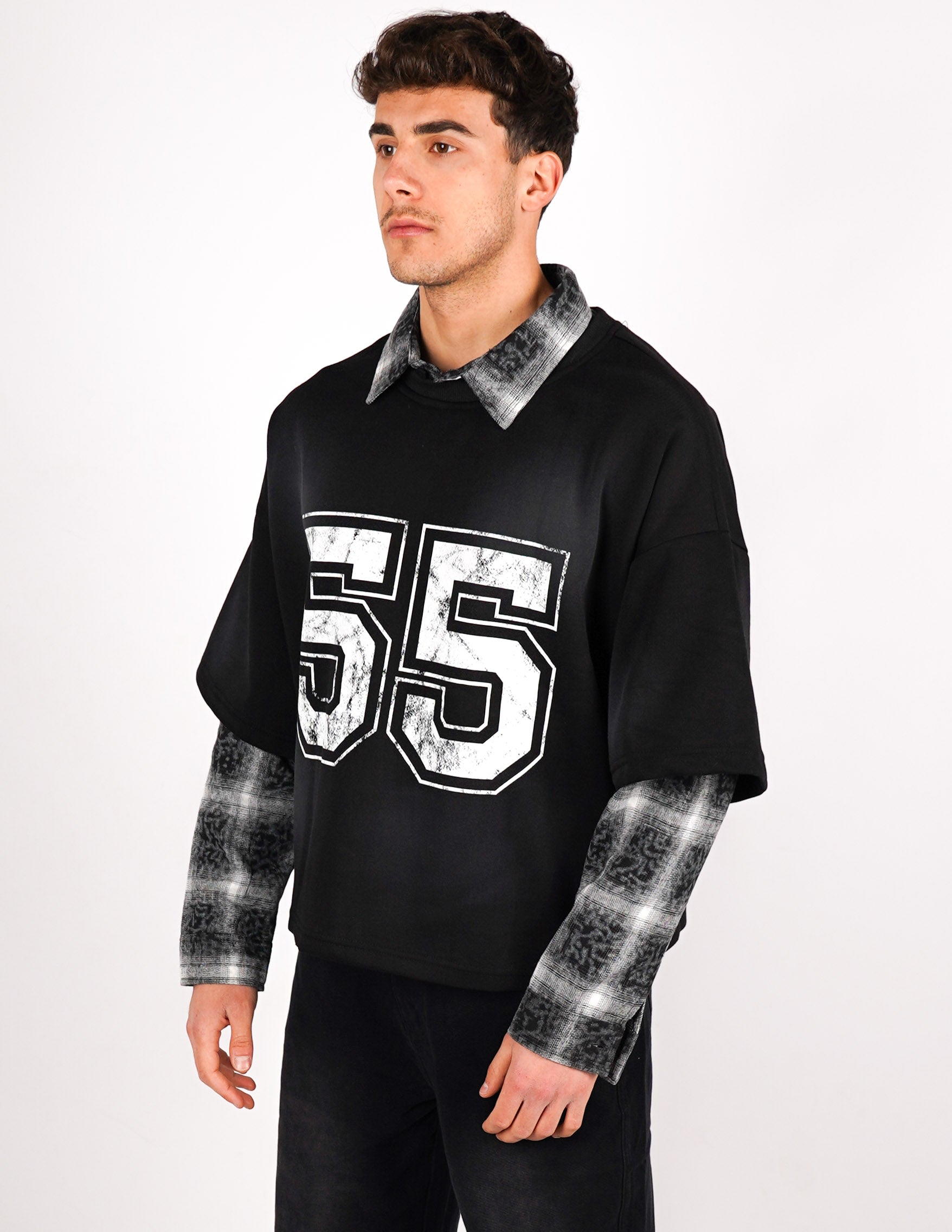 MAGLIETTA MANICA LUNGA CON CAMICIA