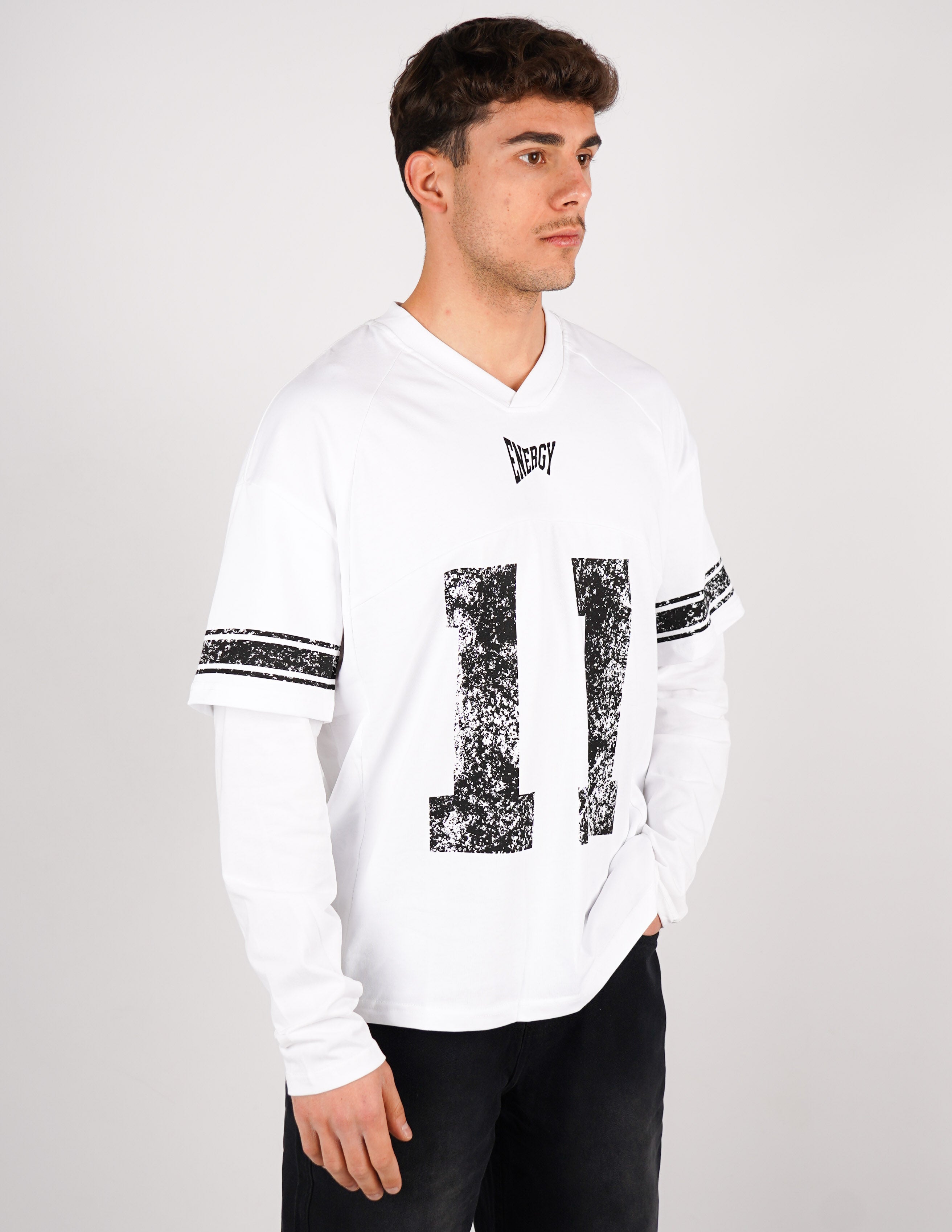 t-shirt long sleeve con stampa