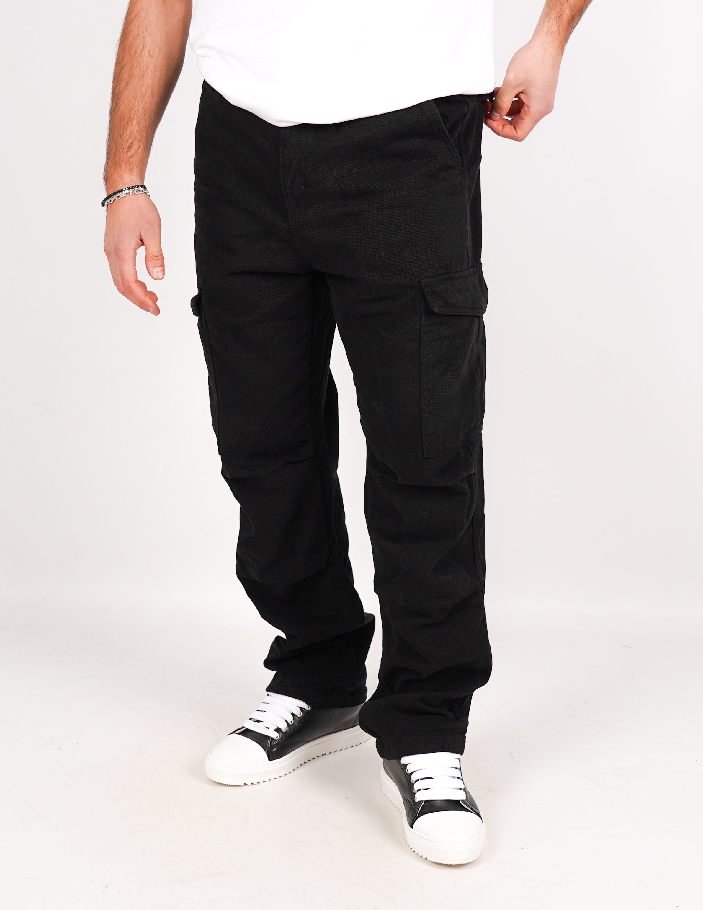 JEANS CARGO TINTA UNITA